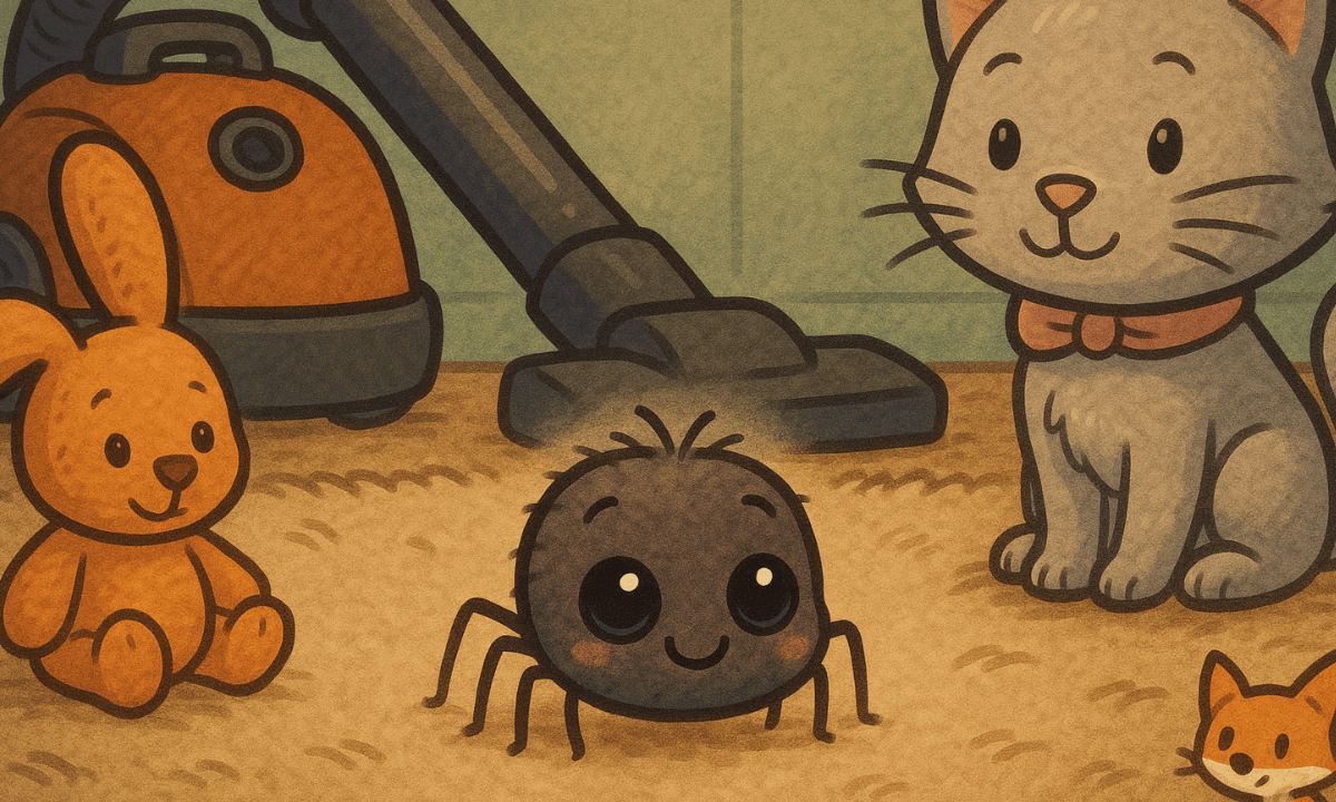 Fridolin, die kleine Spinne, & das große Abenteuer im Haus