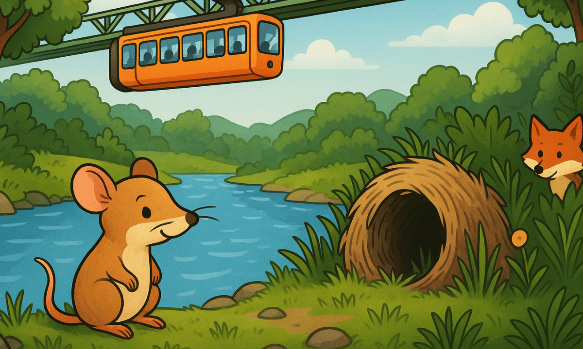 Daniela, die kleine Spitznasenmaus & ihr Abenteuer an der Wupper