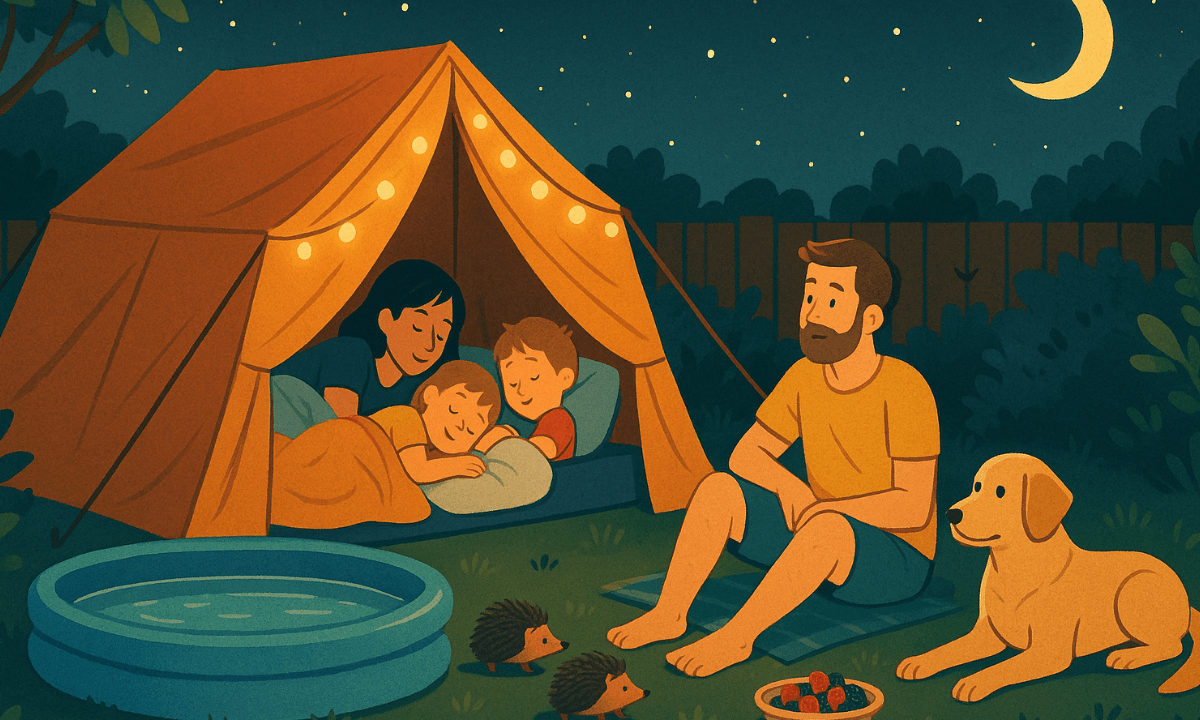 Eine Sommernacht im Garten