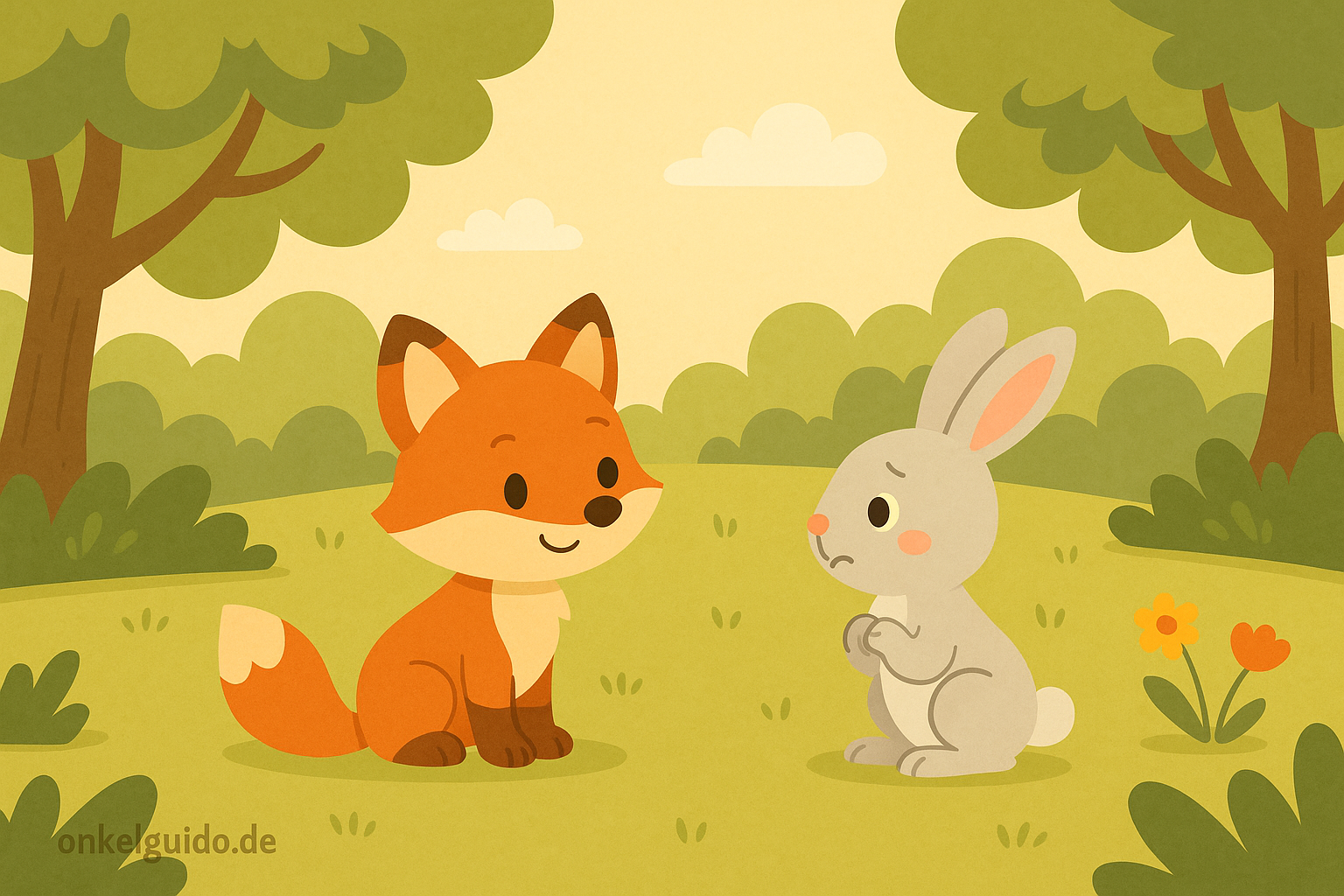 Der kleine Fuchs & der schüchterne Hase Hoppel