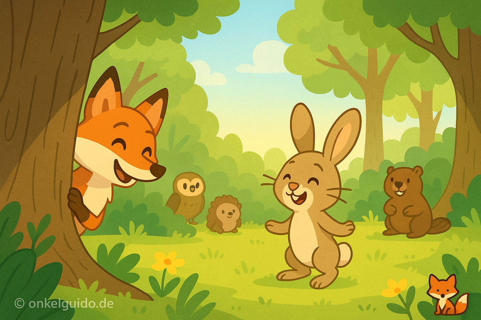 Der kleine Fuchs & der schüchterne Hase Hoppel