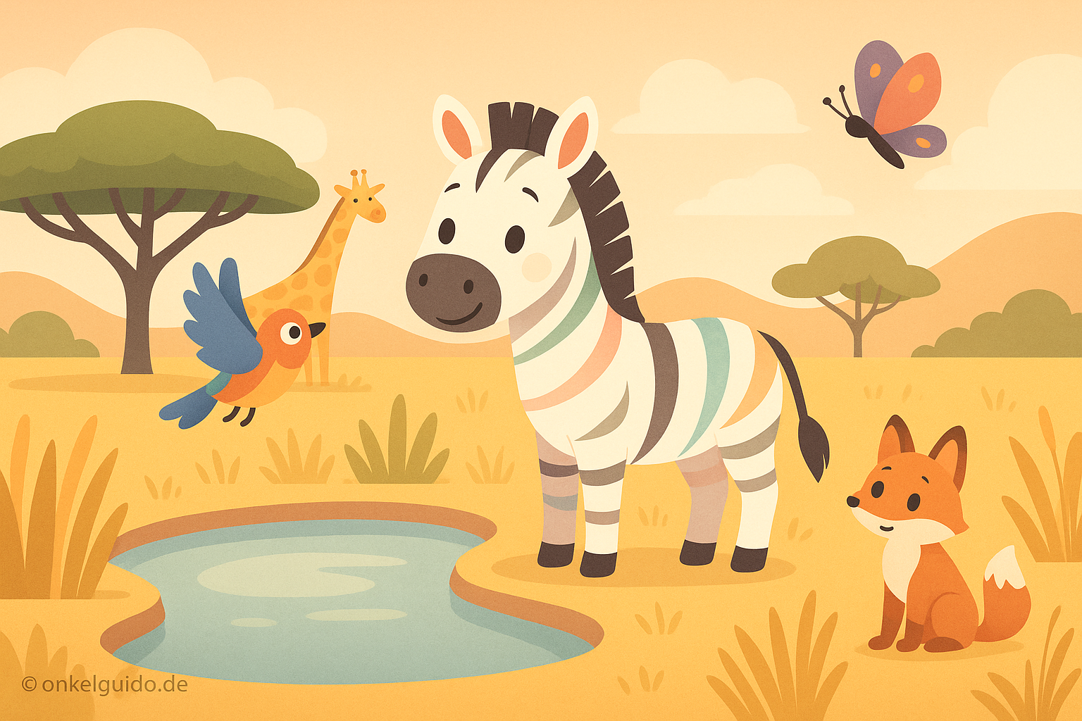 Das Zebra & die Suche nach seinen Streifen. 