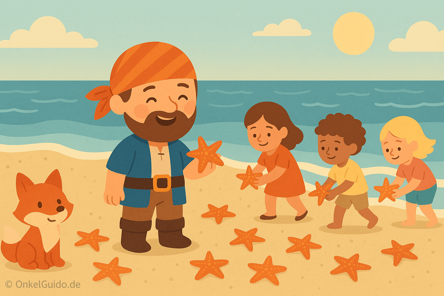 Der kleine Pirat Harald & die gerettete Seesternfamilie