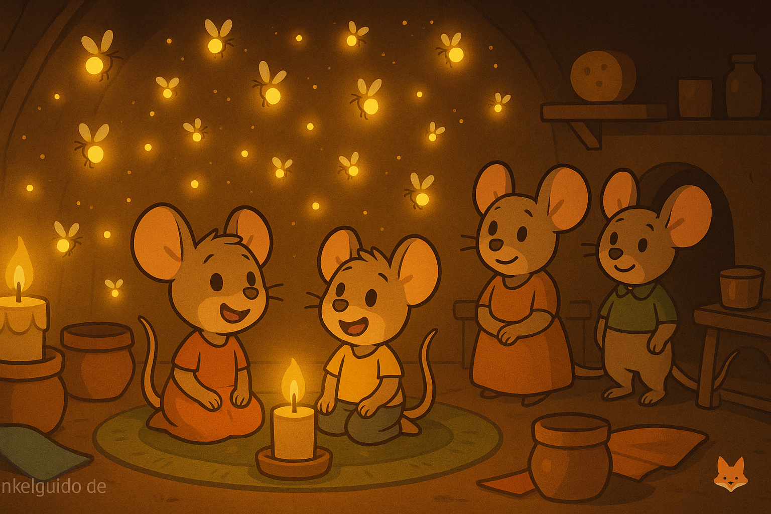 Lichterabend bei Familie Maus