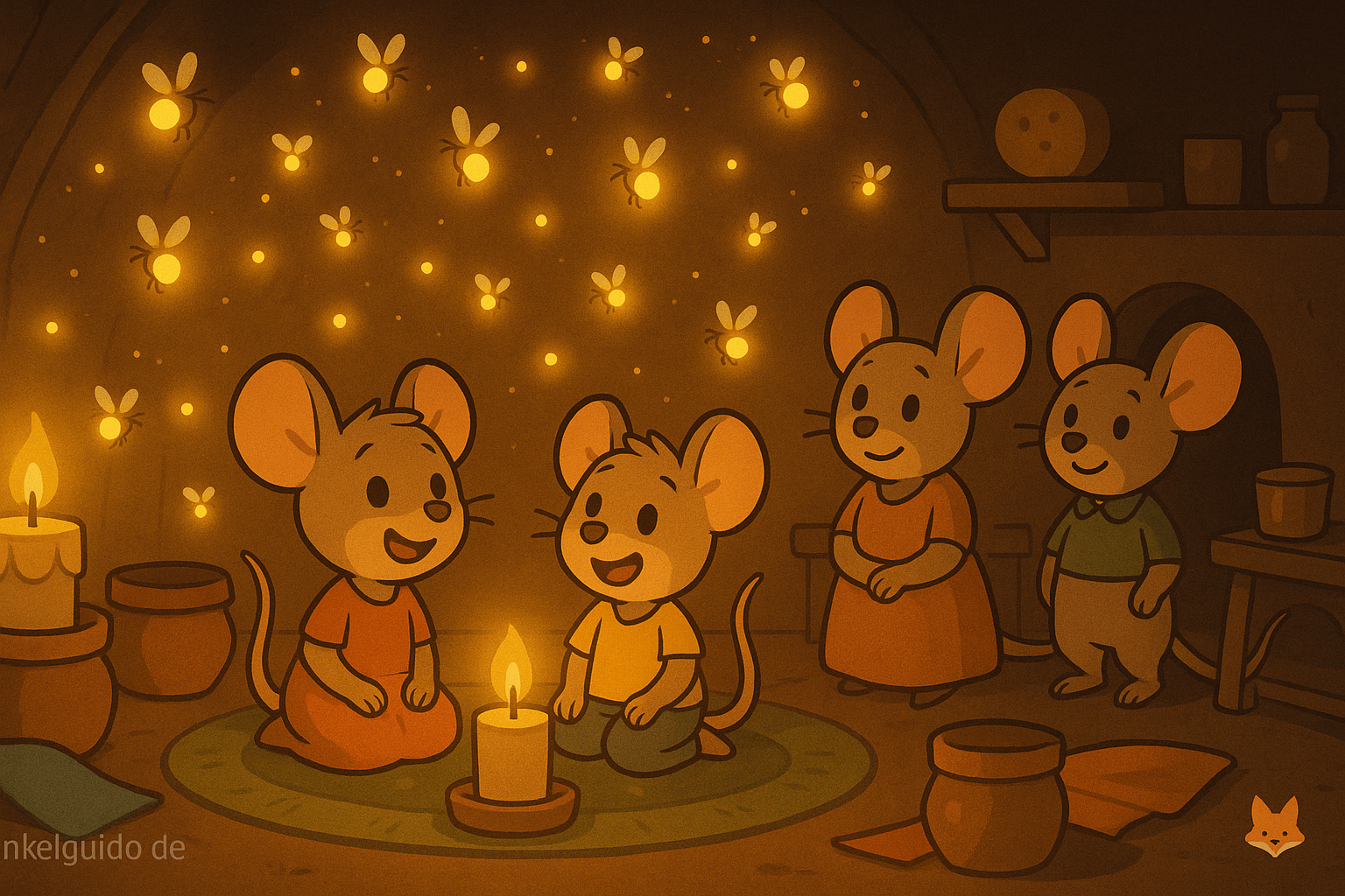 Lichterabend bei Familie Maus