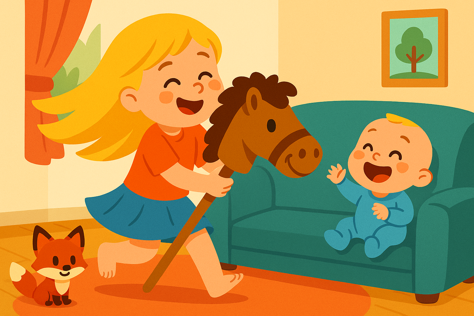 Steckenpferd Manni & der kleine Ben