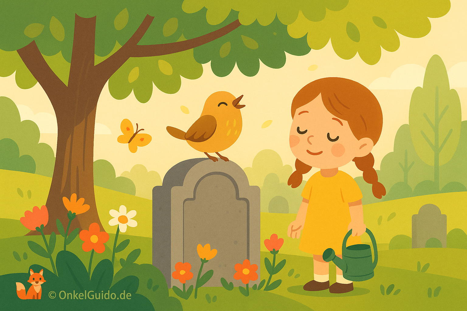 Der kleine Vogel vom Friedhof. Wie sein Lied die Herzen froh machte