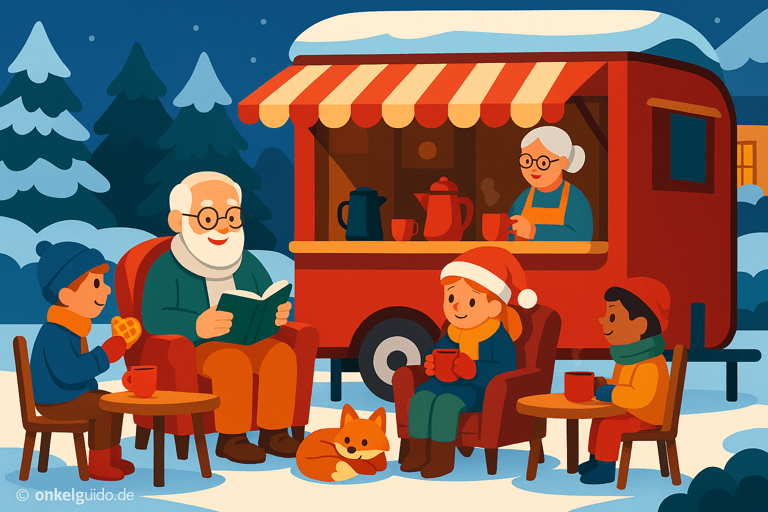 Louisas Opa & die kleine Waffelbude voller Weihnachtsgeschichten