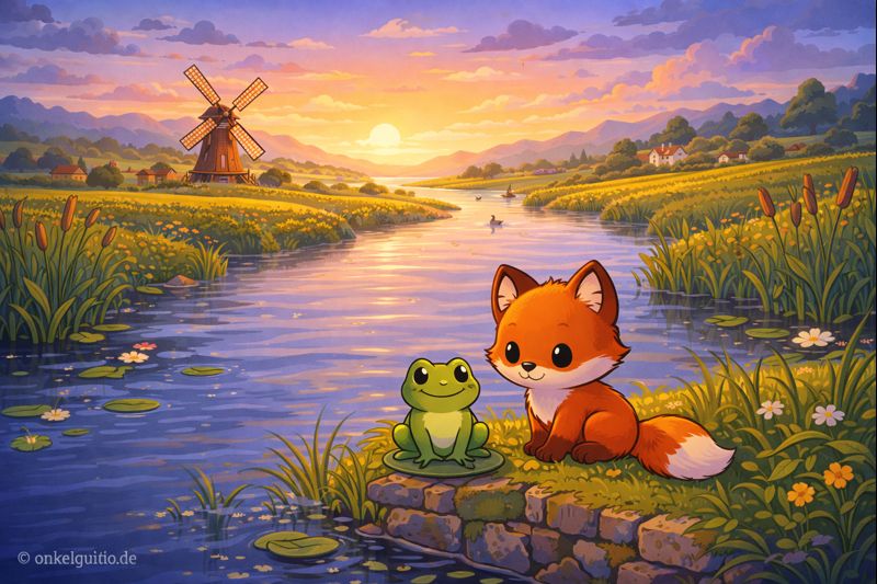 Der kleine Fuchs & der Wind über den Wiesen