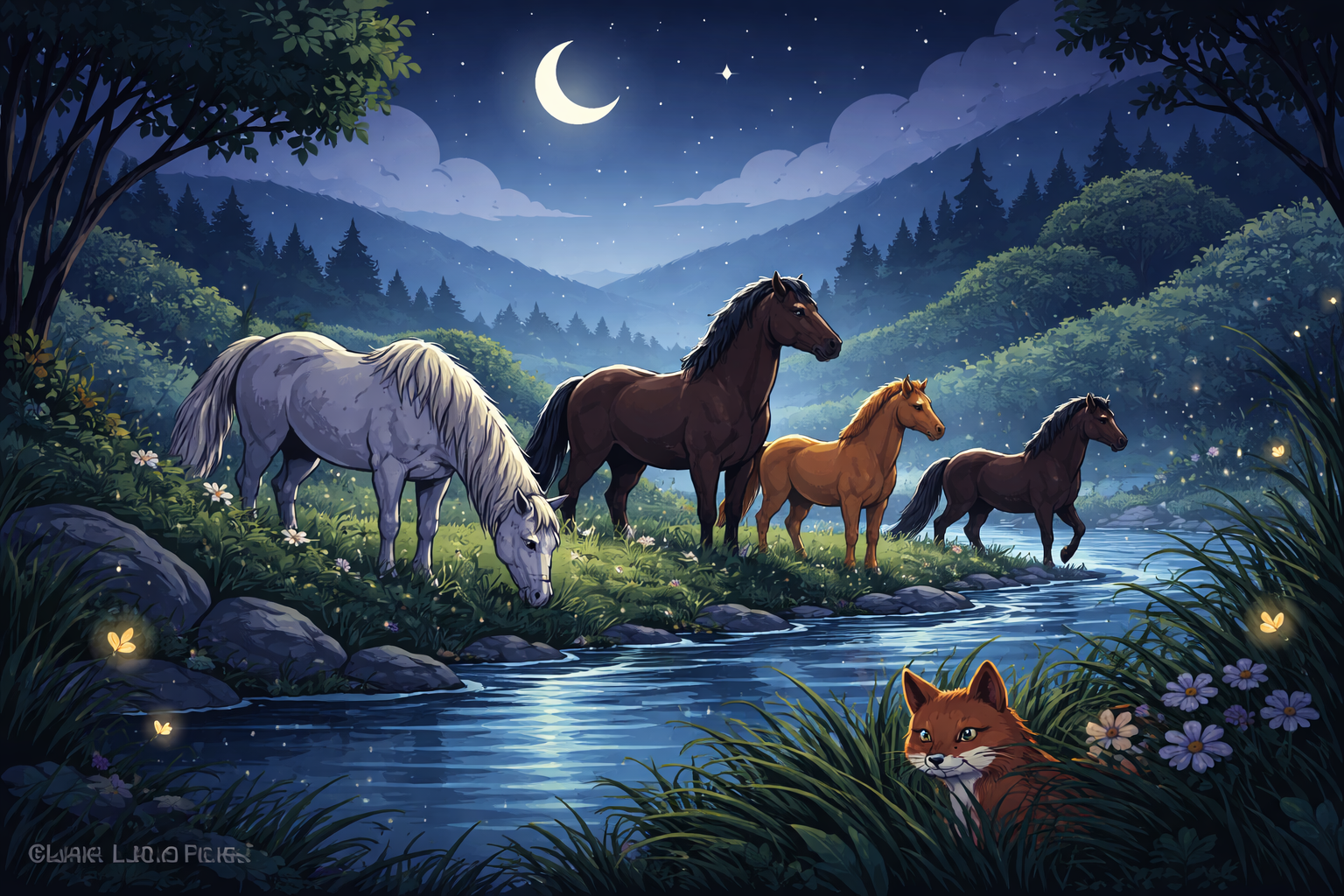 Wilde Pferde im Mondtal 