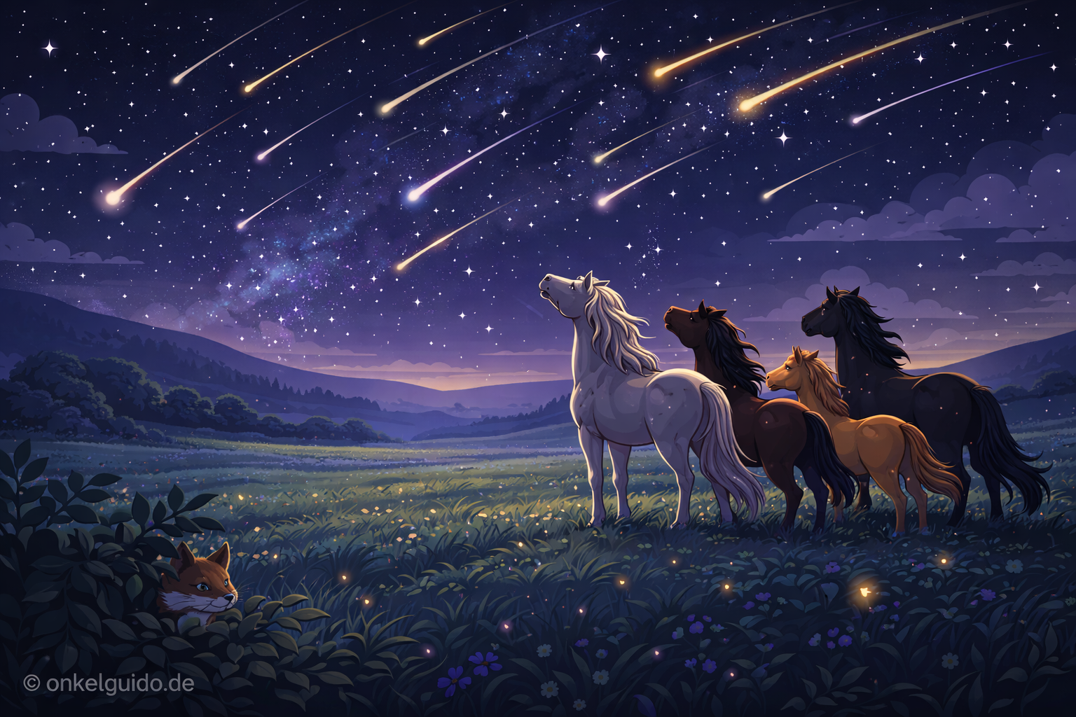 Wilde Pferde & der Sternenregen
