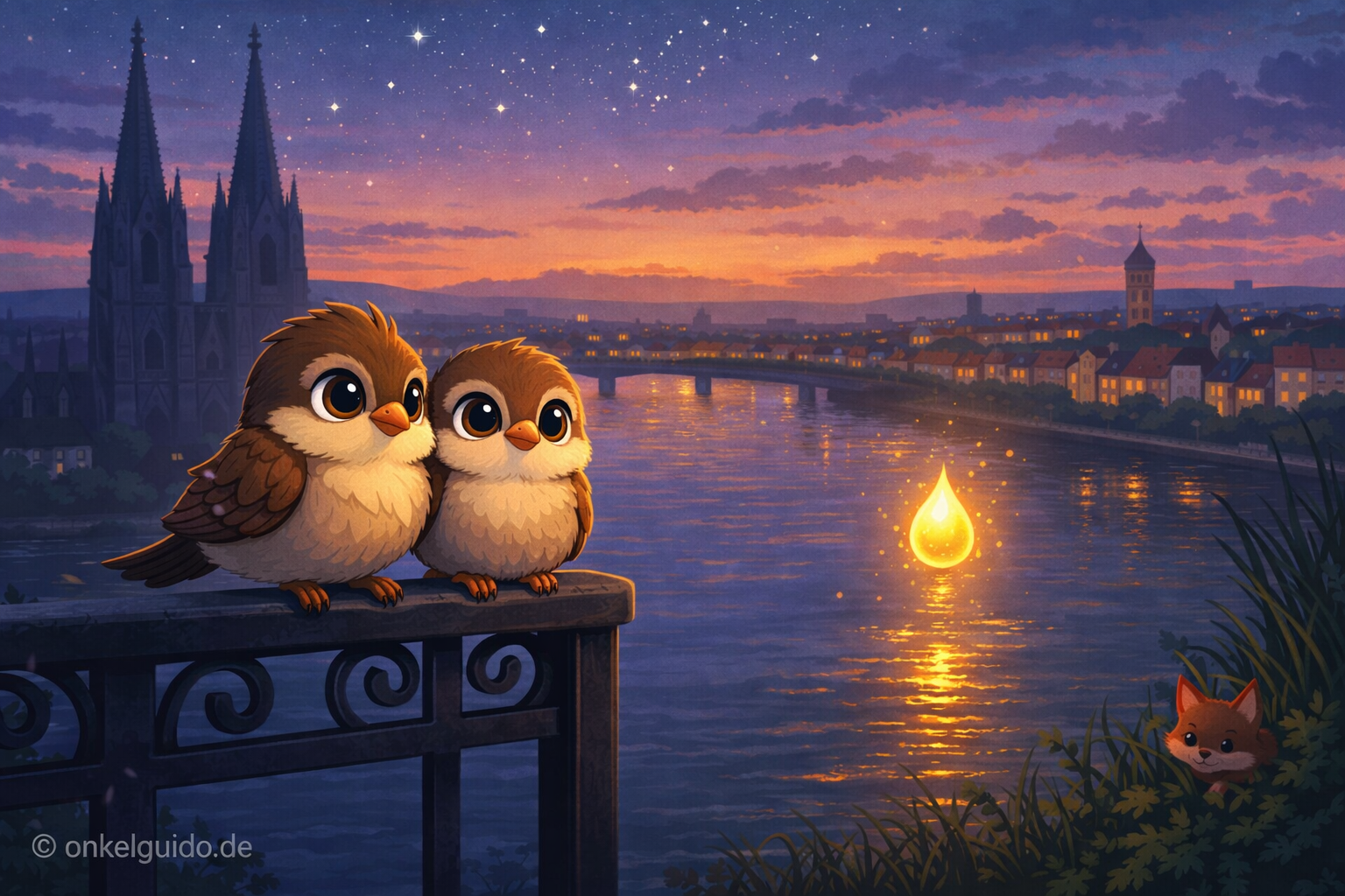 Die Spatzen in Kölle. Das Geheimnis über dem Rhein