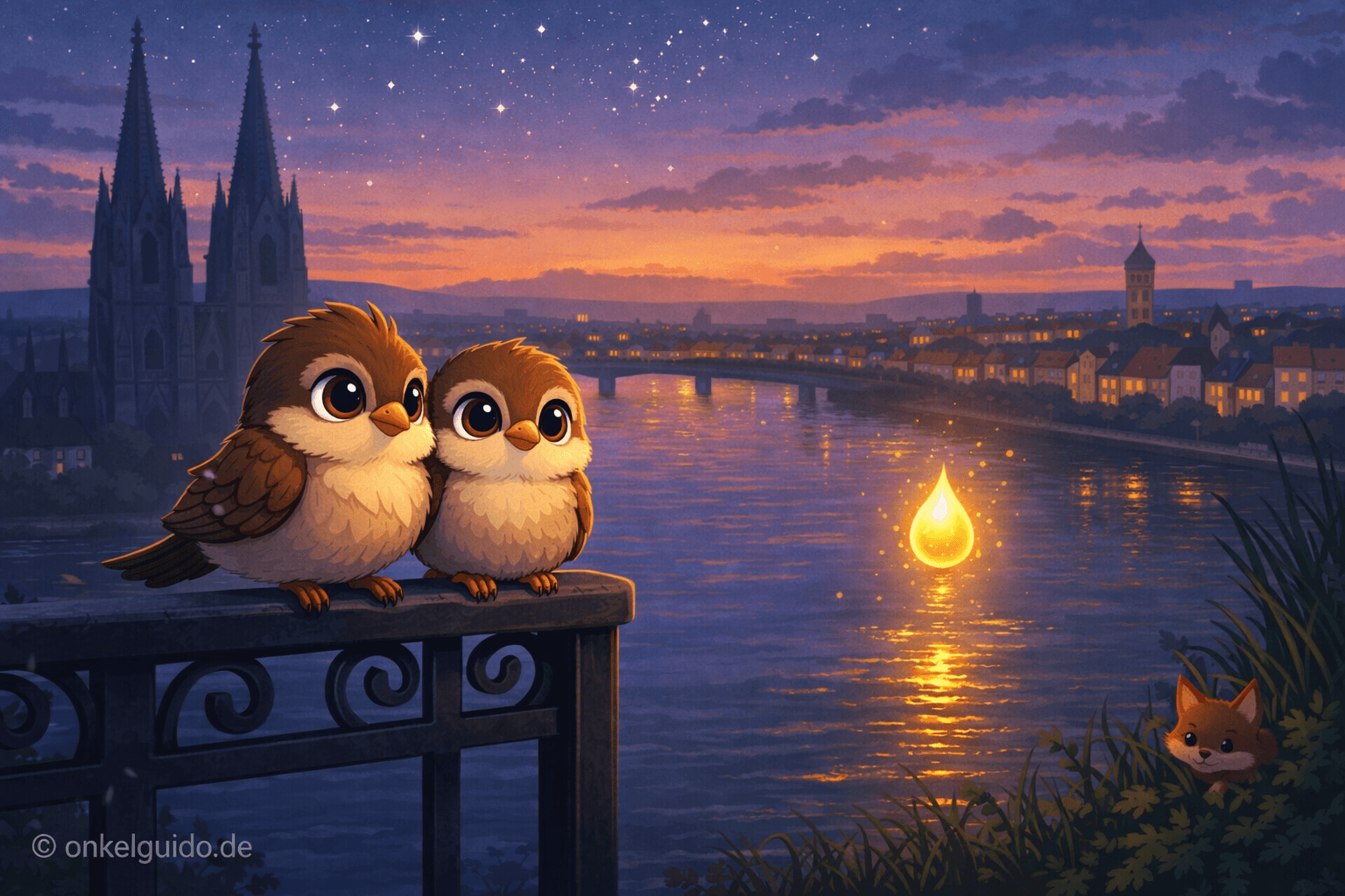 Die Spatzen in Kölle. Das Geheimnis über dem Rhein