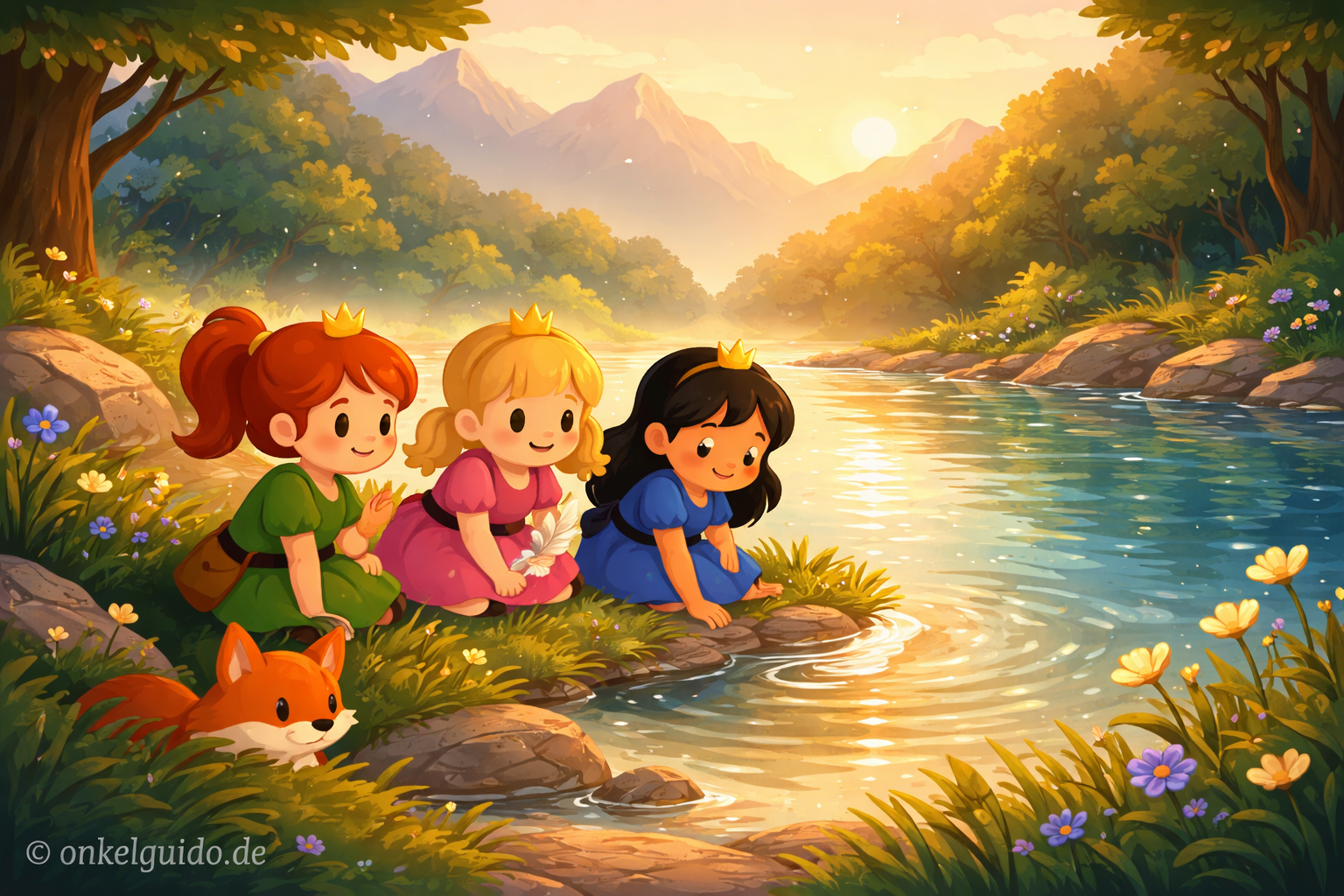 Wilde Prinzessinnen im Morgenlicht