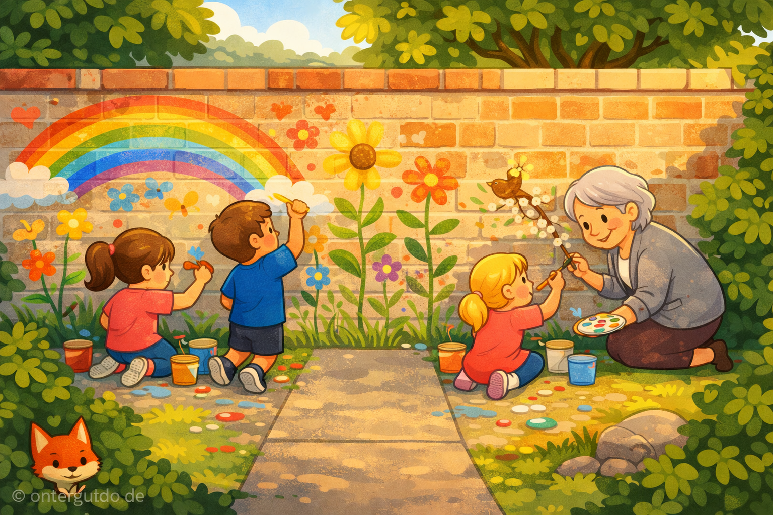 Die bunten Kreidebilder und der kluge Kompromiss