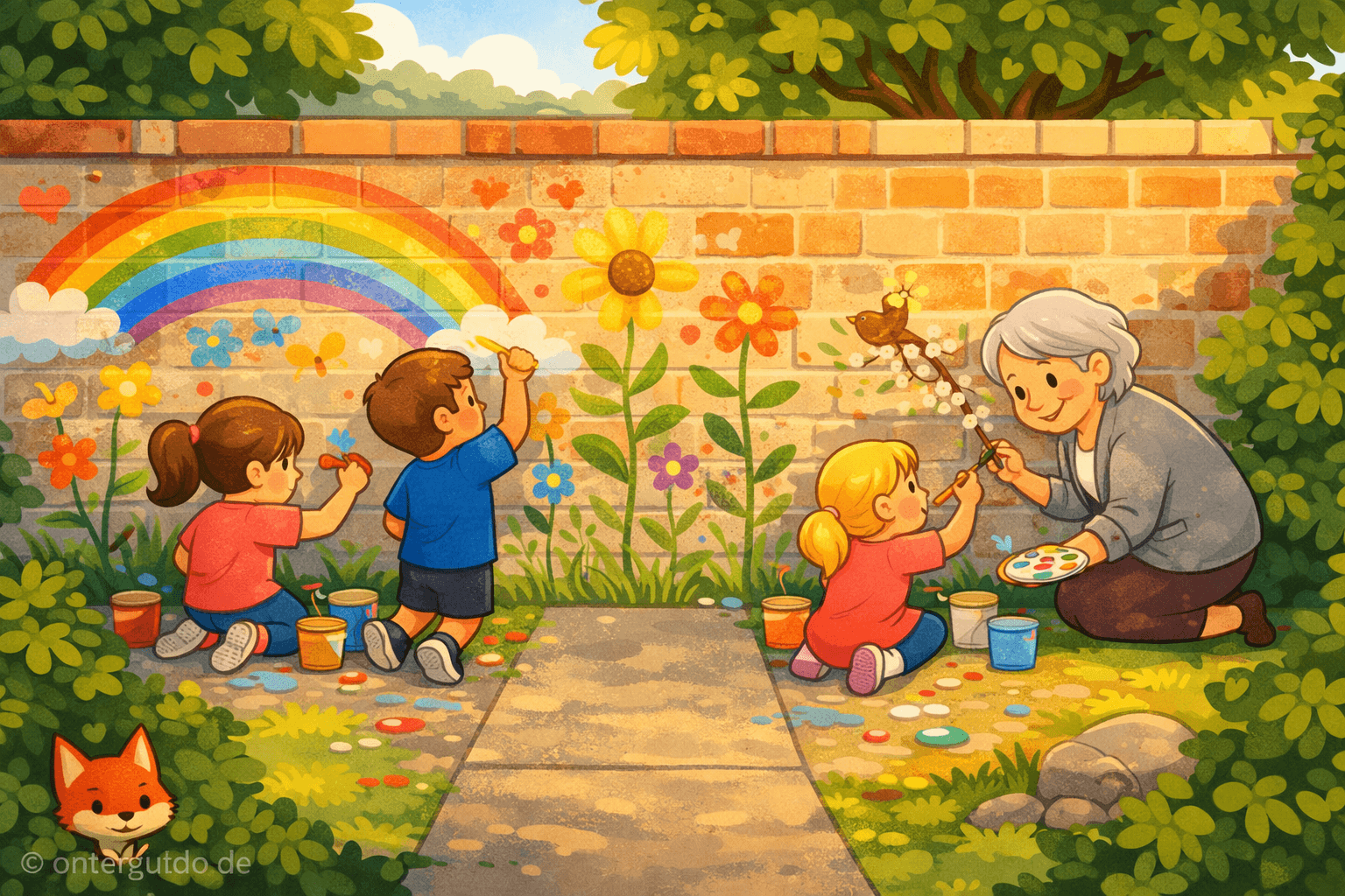 Die bunten Kreidebilder und der kluge Kompromiss