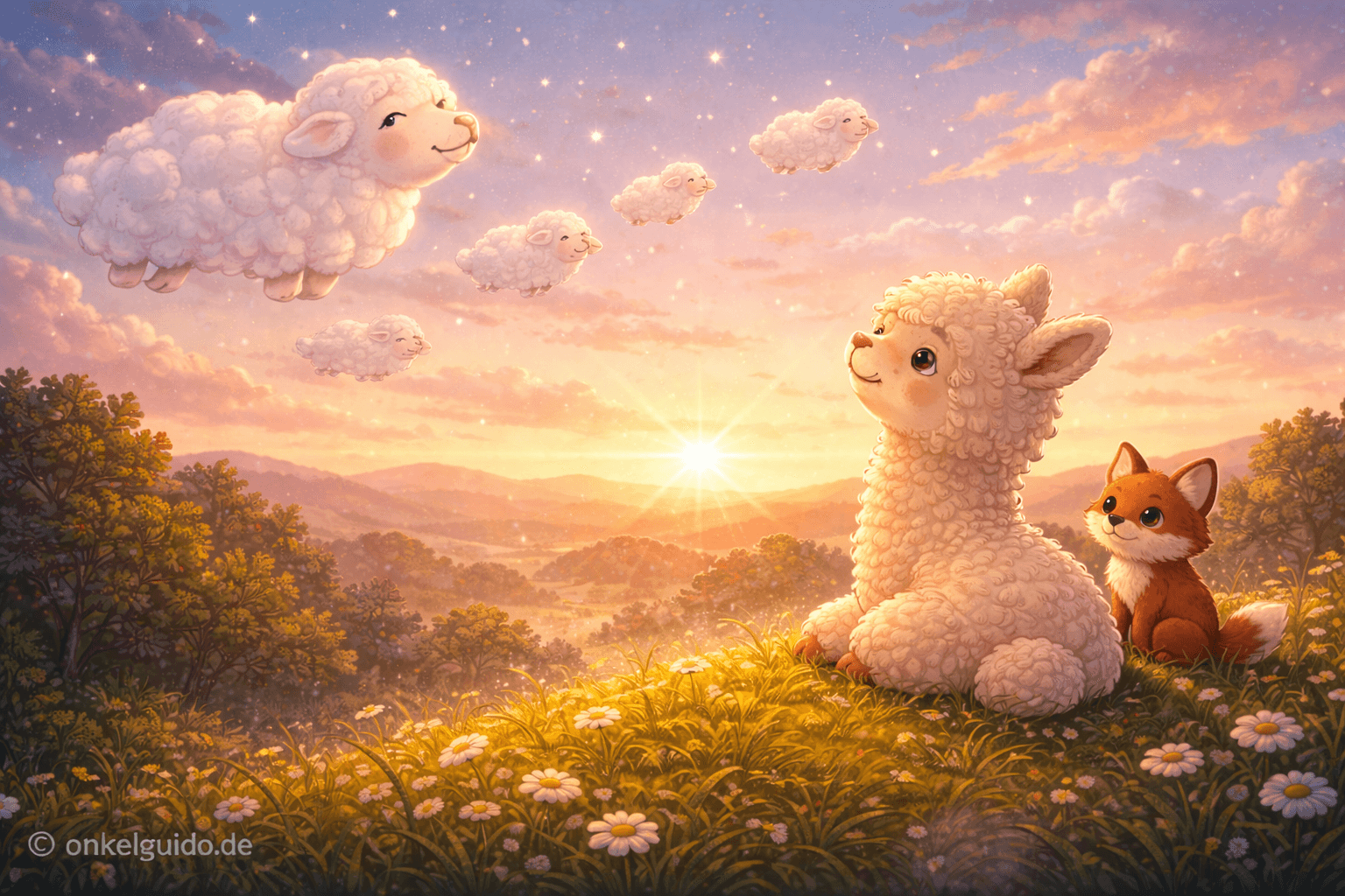 Dennis das Alpaka & die Wolkenschafe