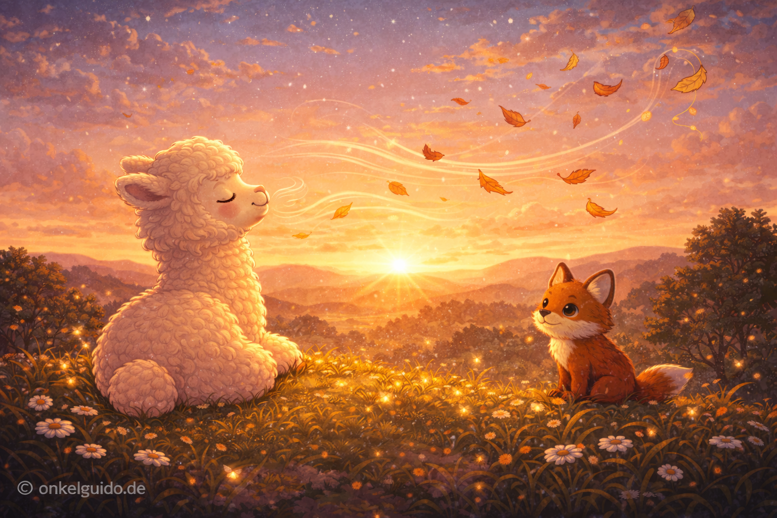 Dennis das Alpaka & der leise Abendwind