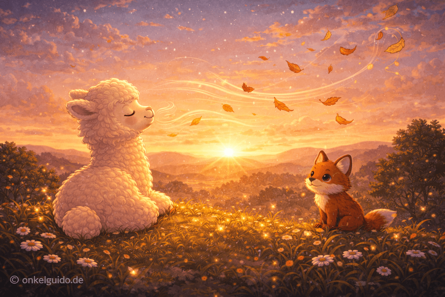 Dennis das Alpaka & der leise Abendwind