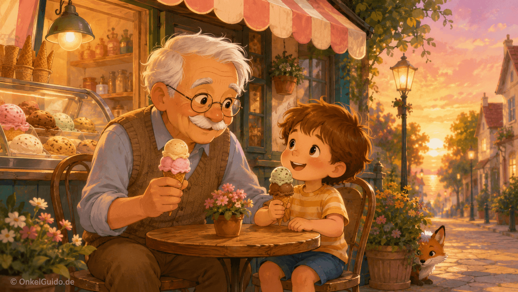 Ein Eis mit Opa 