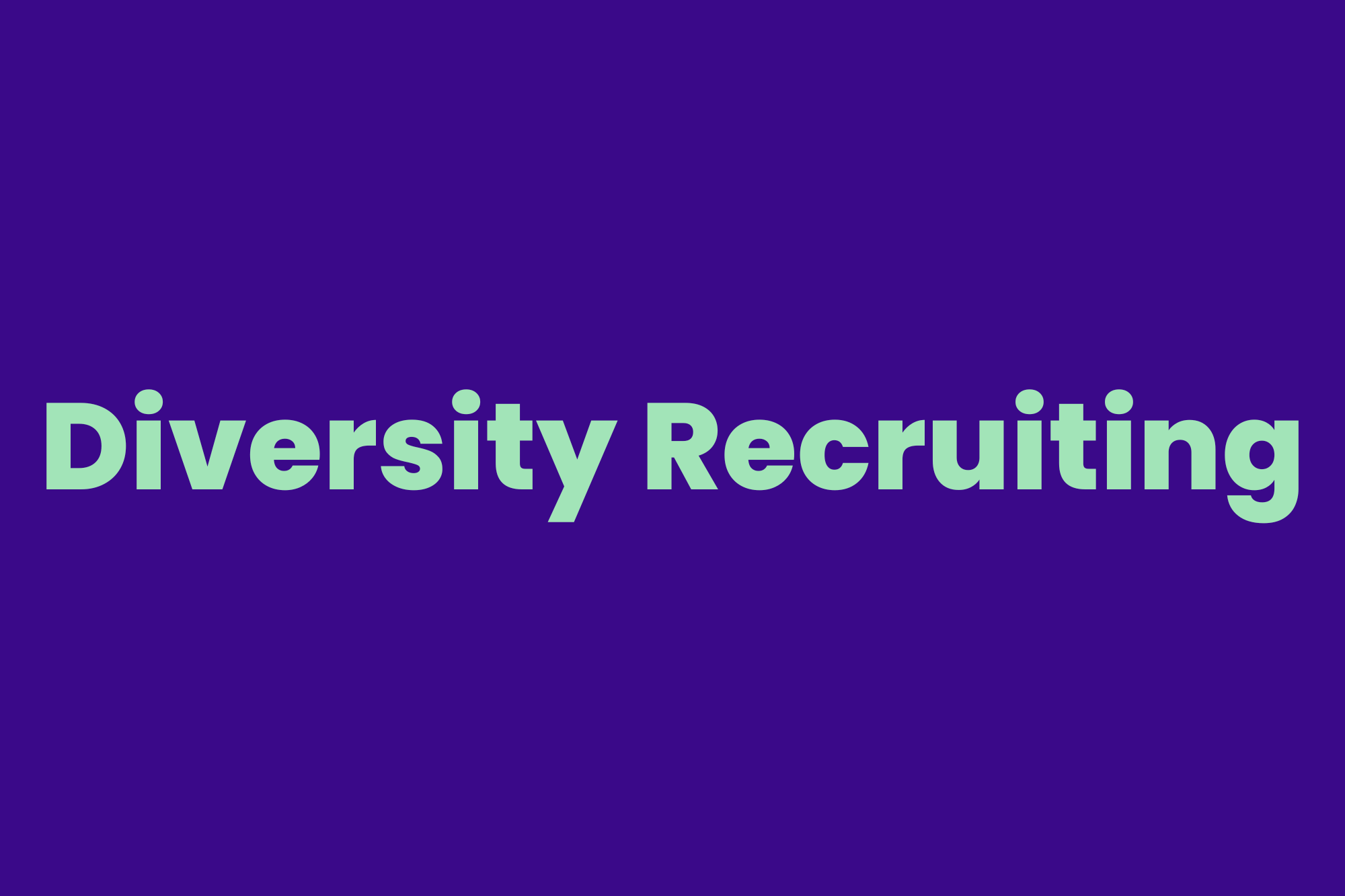 Diversity Recruiting