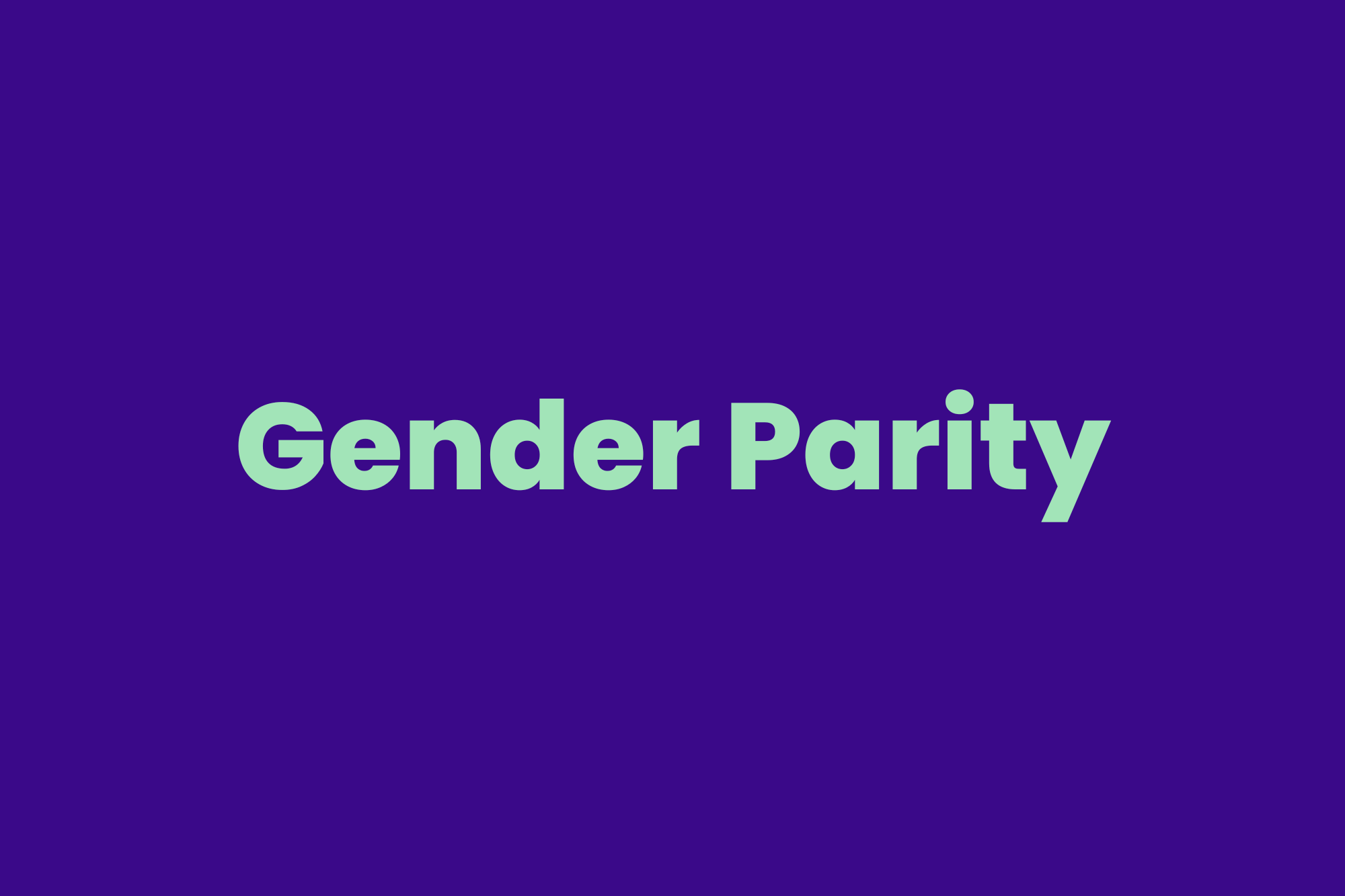 Gender Parity