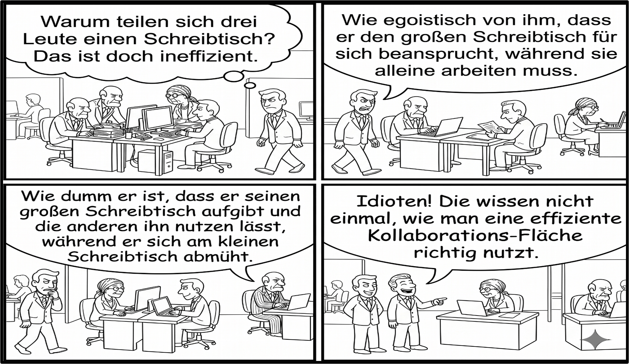 Arbeitsplatzgestaltung: ein Thema, bei dem wirklich jeder seinen Senf dazu gibt*