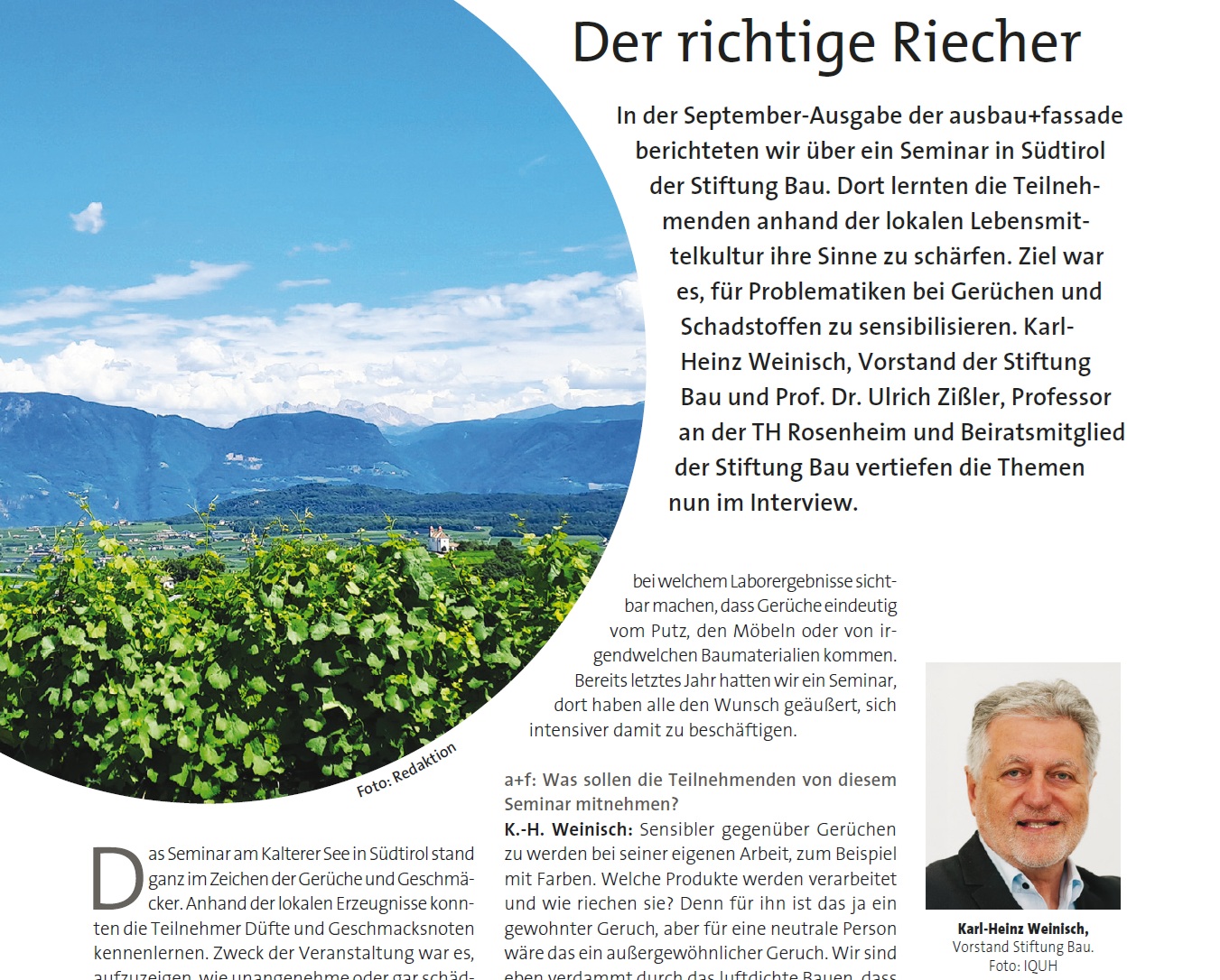 Bericht und Interview zur 