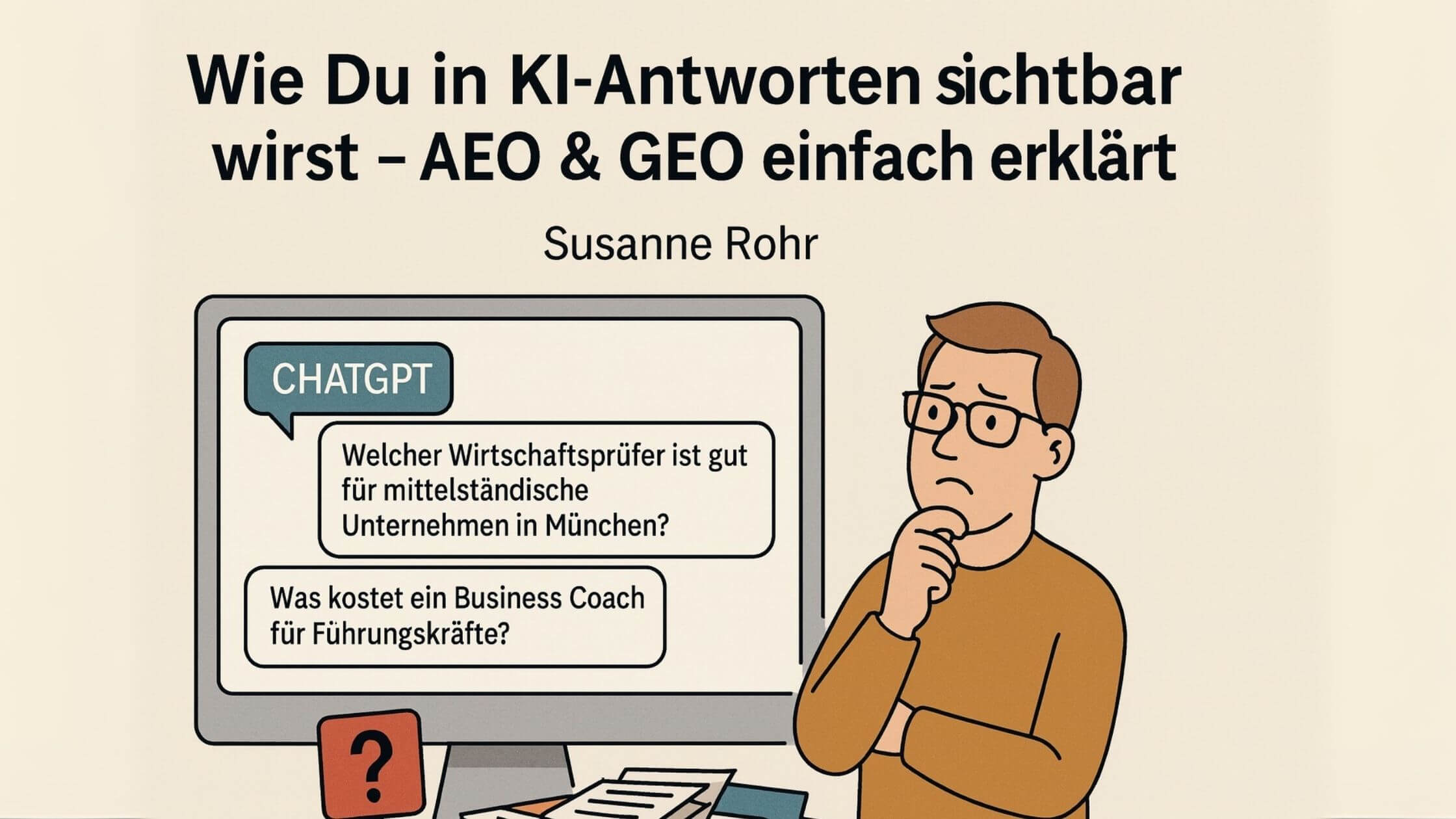 Wie Du in KI-Antworten sichtbar wirst – AEO & GEO einfach erklärt