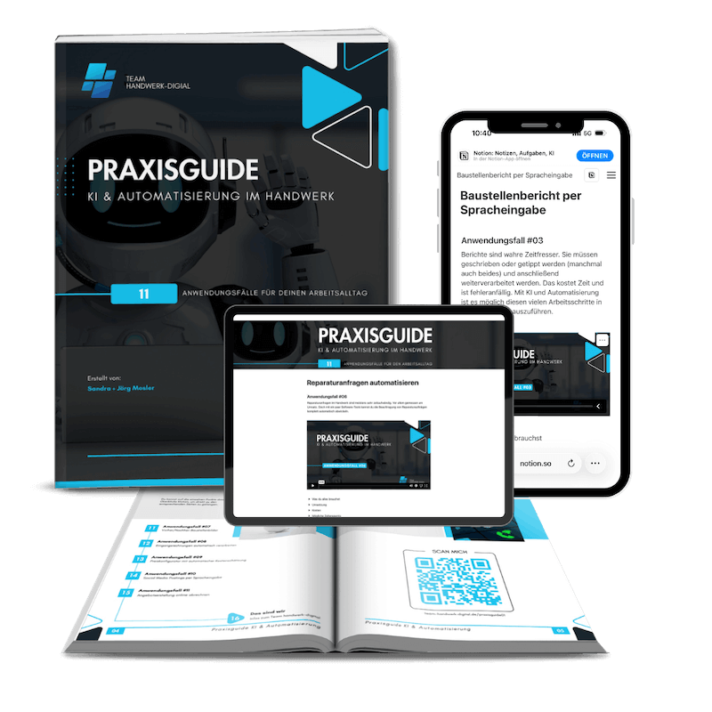 Mockups Praxisguide KI und Automatisierung im Handwerk