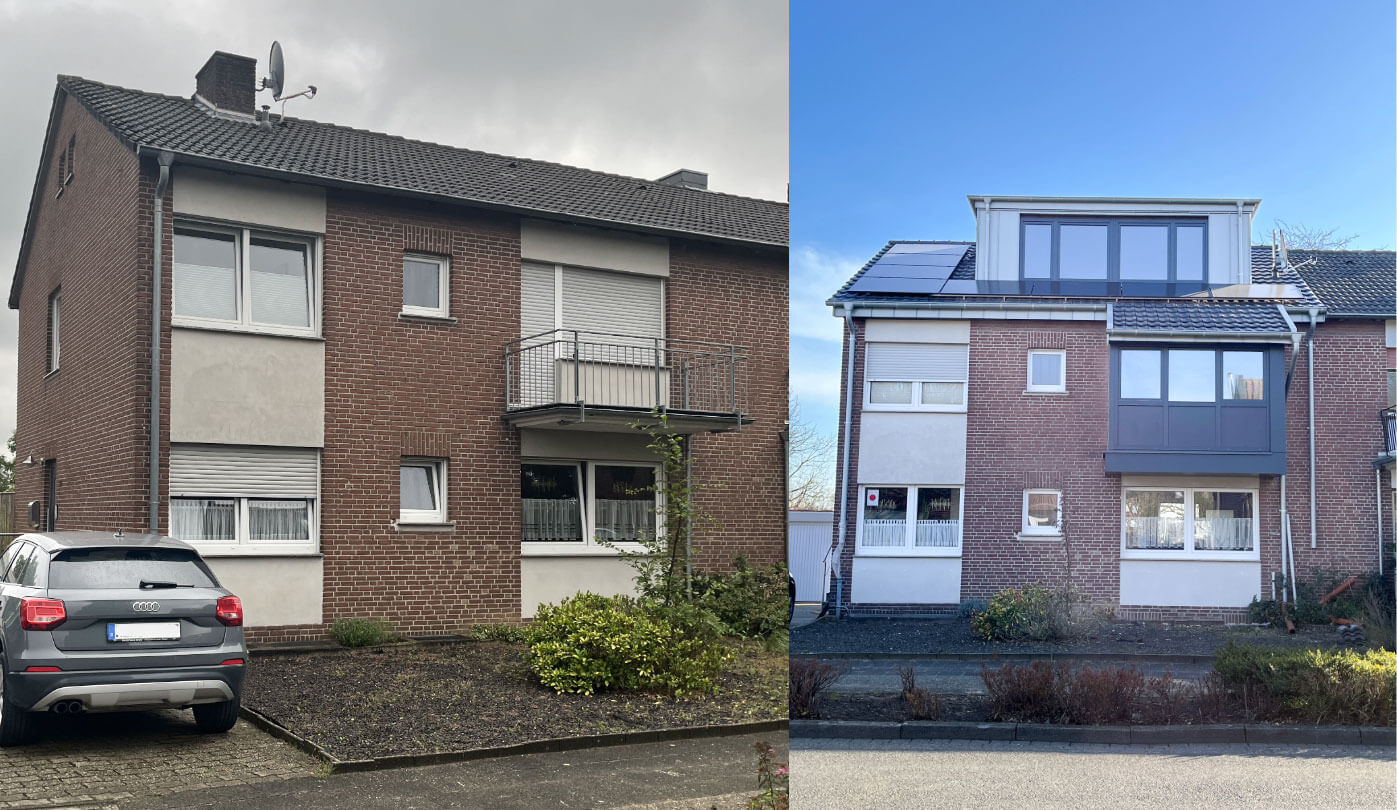 Wohnraumerweiterung und energetische Optimierung in einem Projekt vereint: Schoofs Umwelt- und Energieberatung