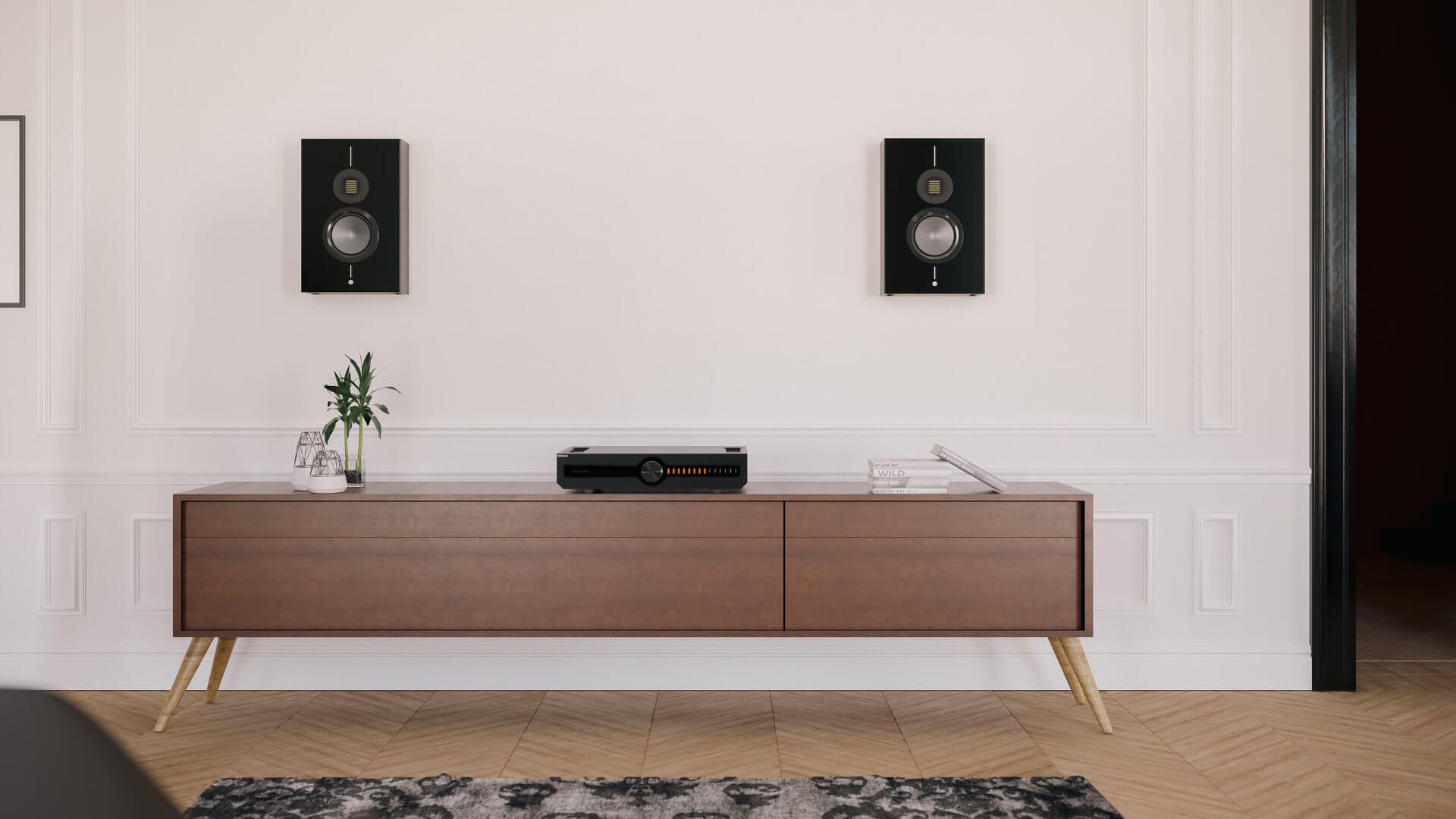 Monitor Audio Gold Ón-Wall 6G im Wohnzimmer