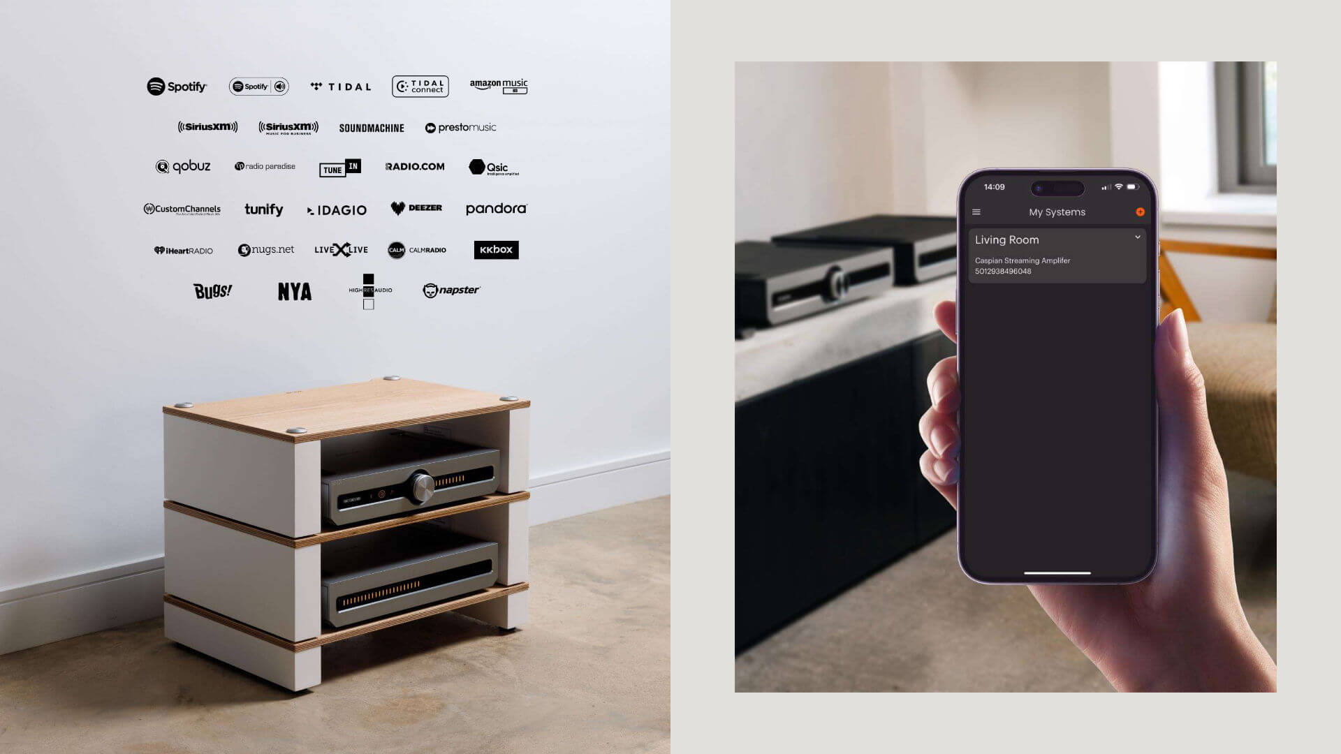 Roksan Caspian 4G Streaming-Funktionen