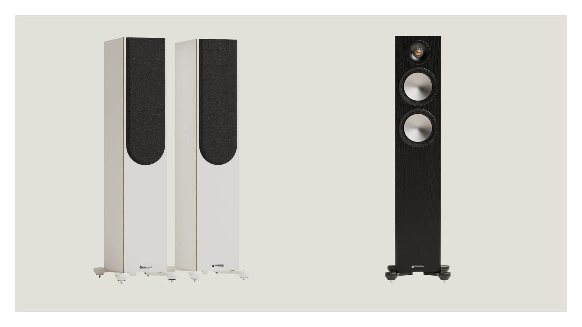 Monitor Audio Bronze 7G mit Bespannung und ohne