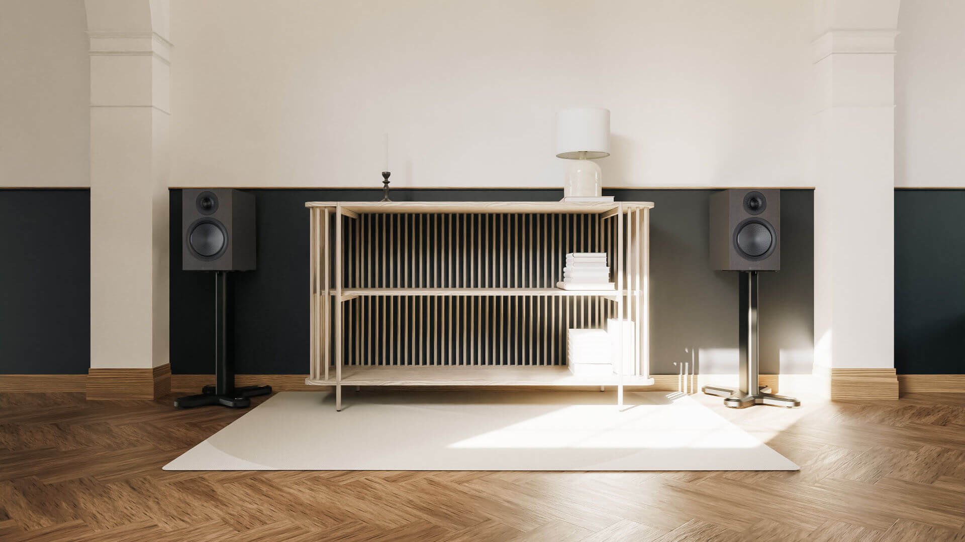 Monitor Audio Silver 100 7G Limited Edition Metallic Black Lifestyle