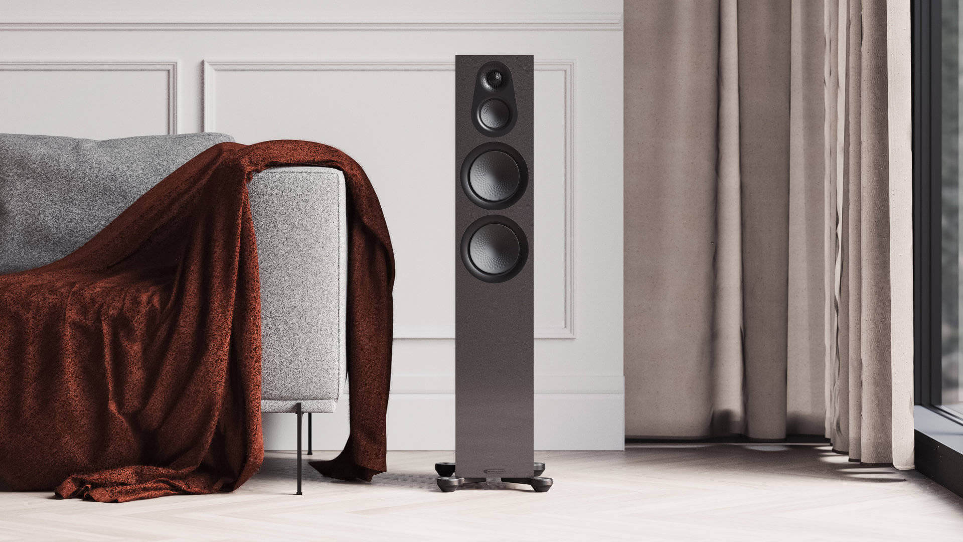 Monitor Audio Silver 300 7G Limited Edition Metallic Black Lifestyle