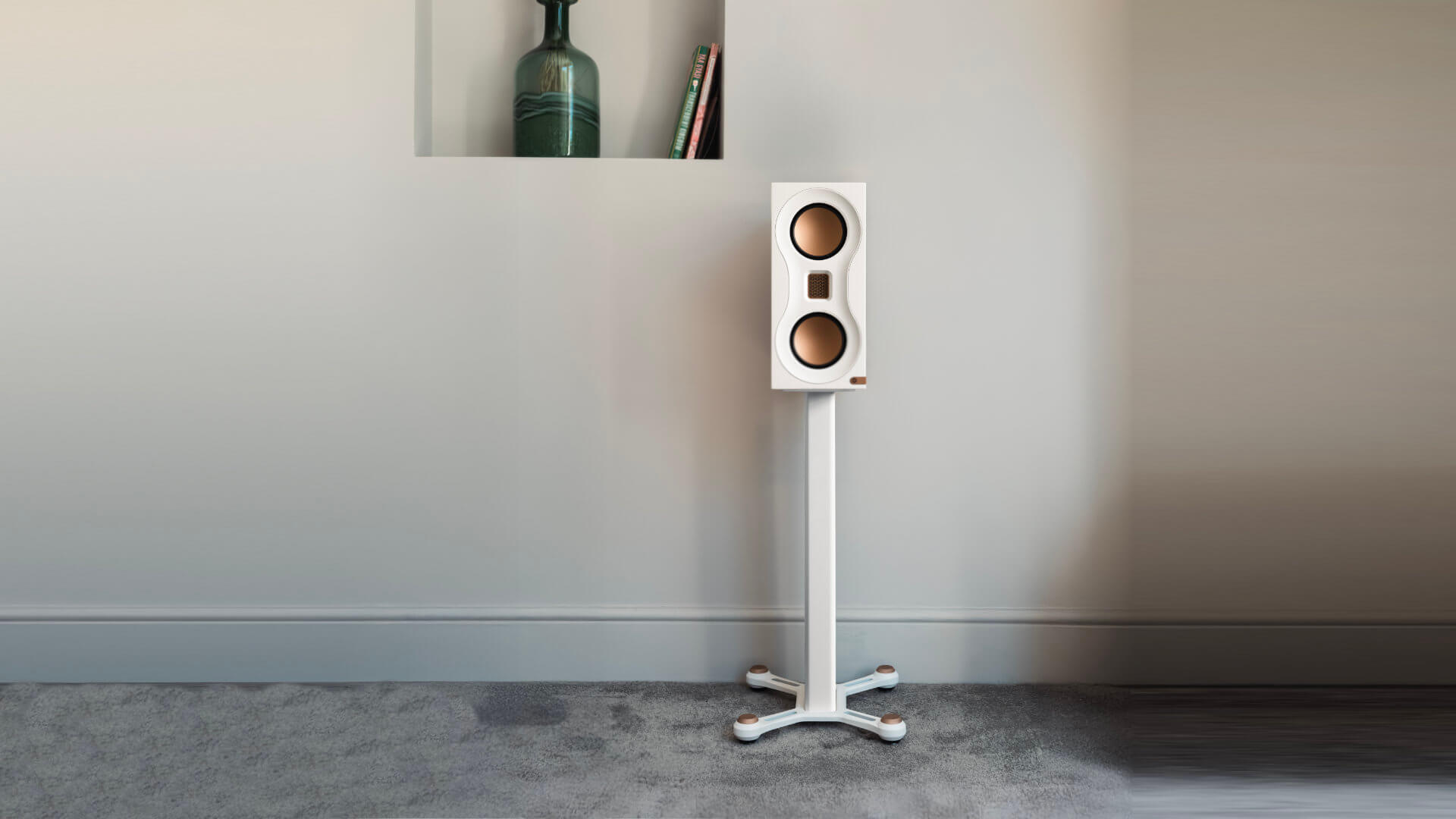 Monitor Audio Studio 89 auf Standfuss Lifestyle