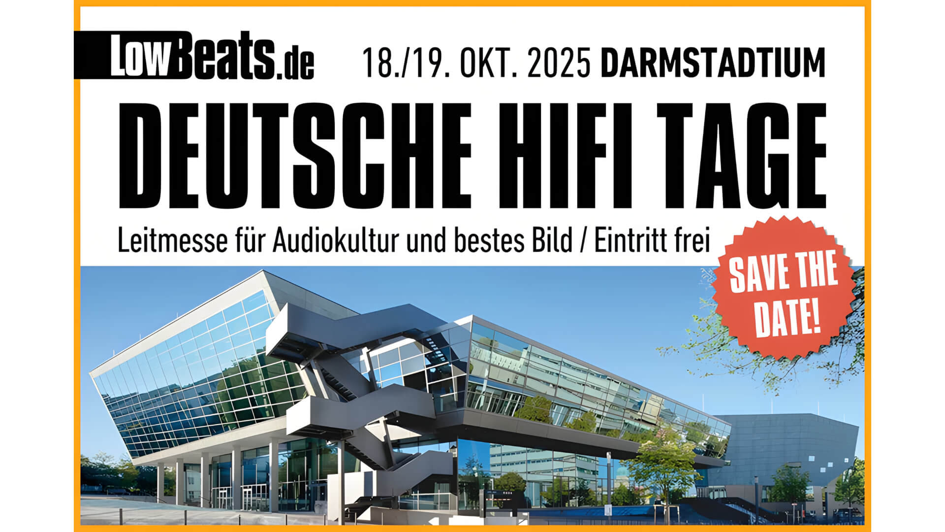 Save the Date Deutsche HiFi Tage Darmstadt 2025