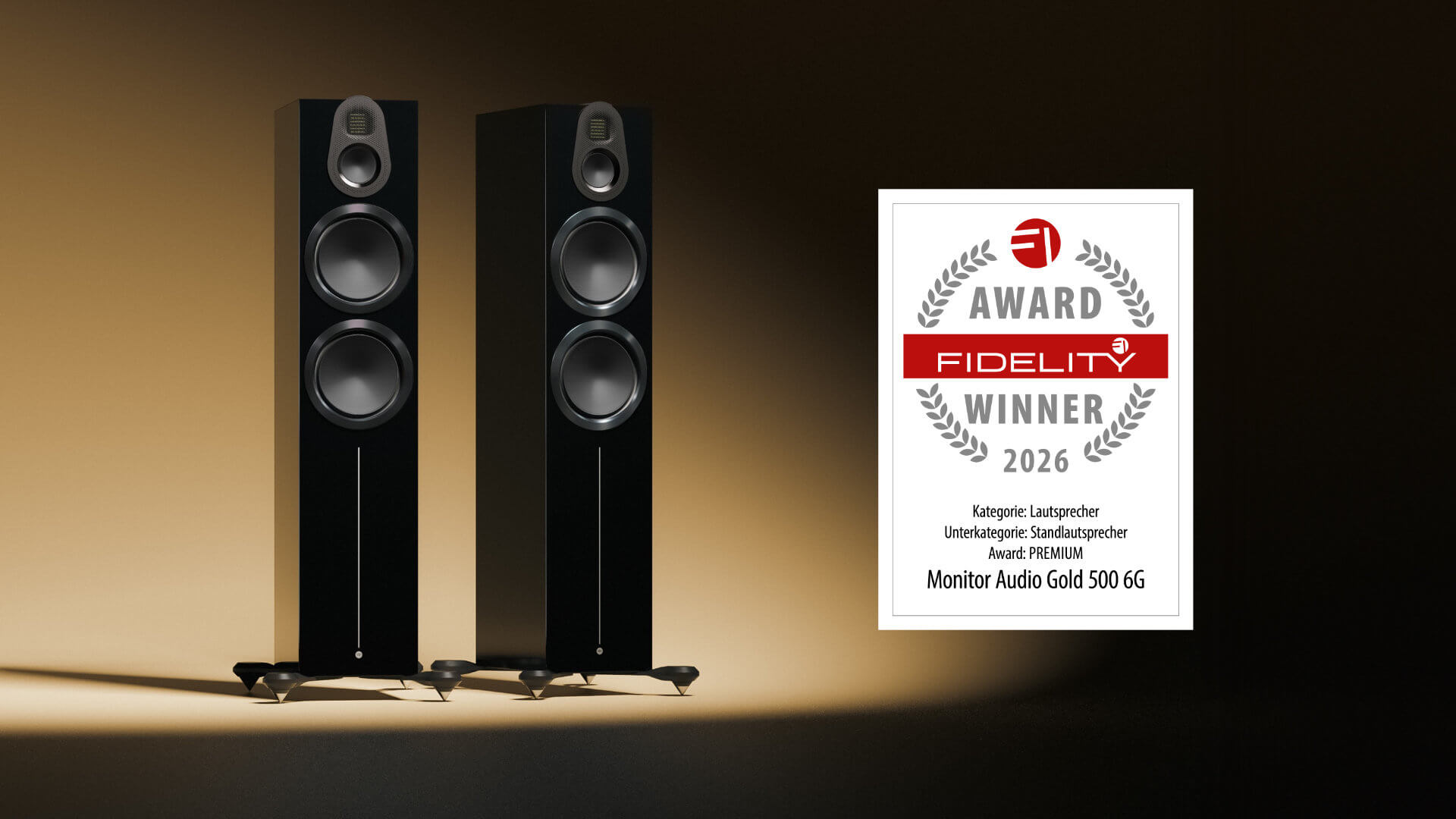 Monitor Audio Gold 500 6G mit FIDELITY Award 06 2026