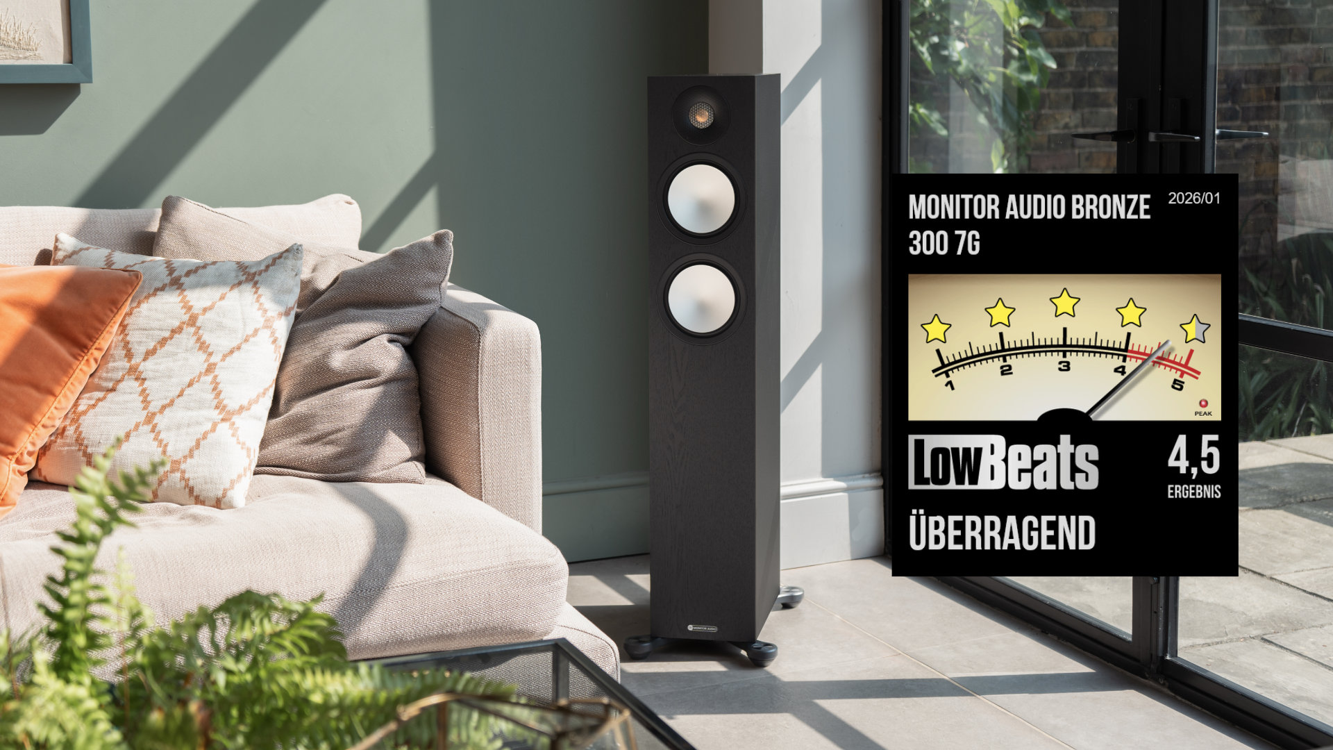 Monitor Audio Bronze 300 7G überzeugt im Test bei LowBeats!