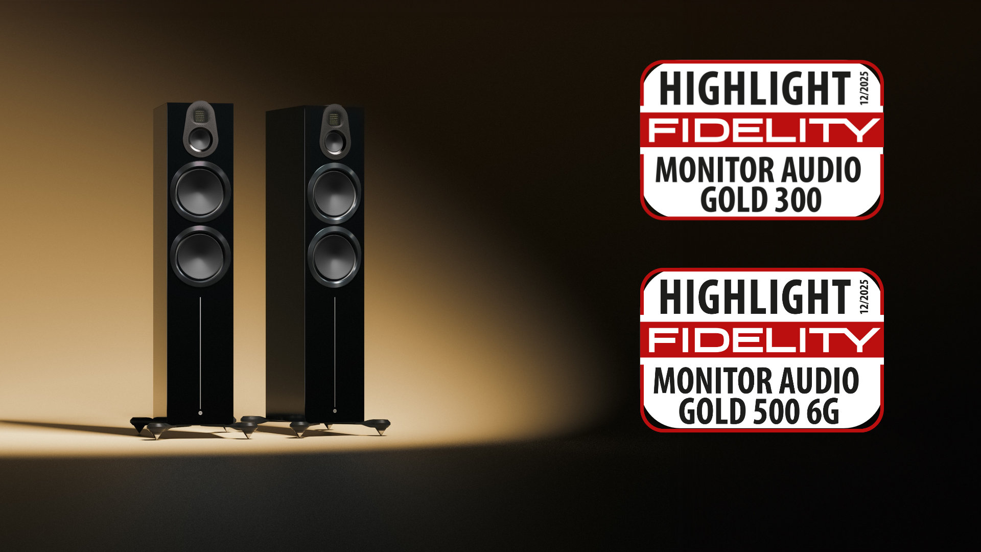 Monitor Audio Gold 300 6G und Gold 500 6G sind Highlights im Test bei FIDELITY