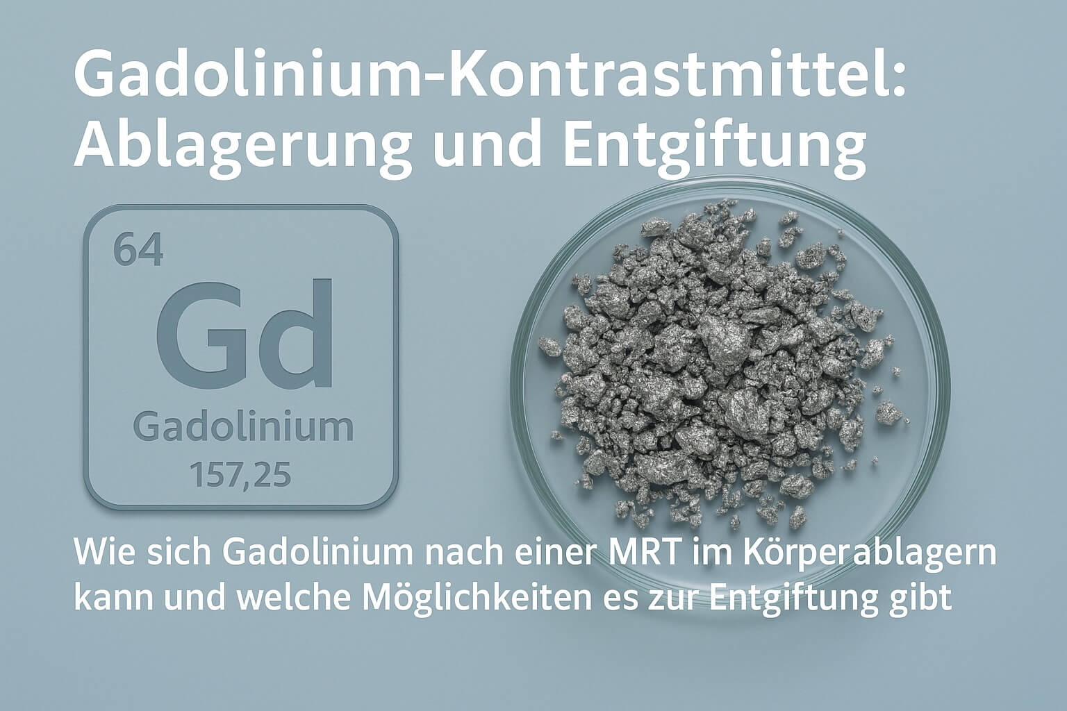 GADOLINIUM-Kontrastmittel – Ablagerung und Entgiftung