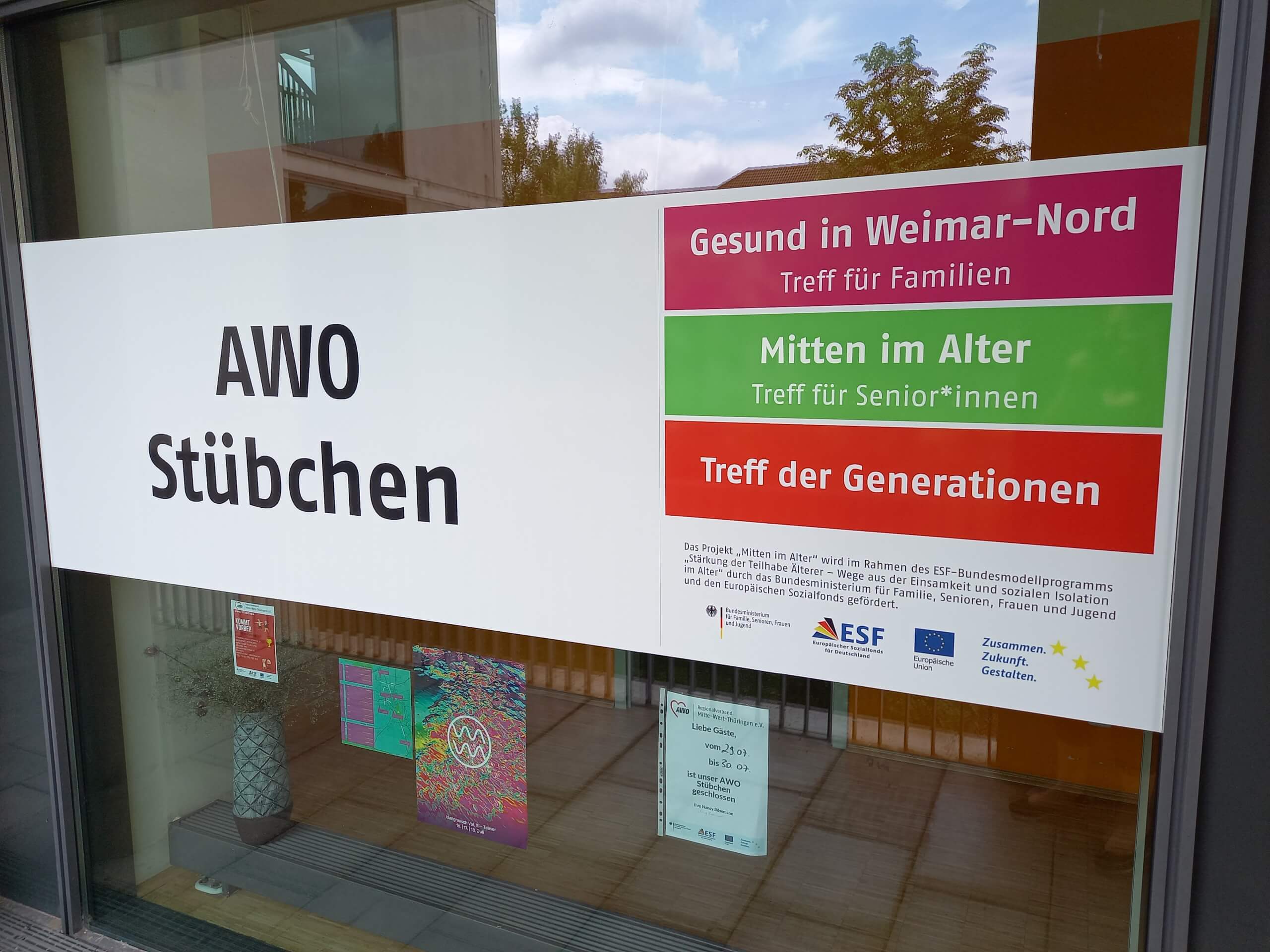 Schließung des AWO Stübchens in Weimar-Nord