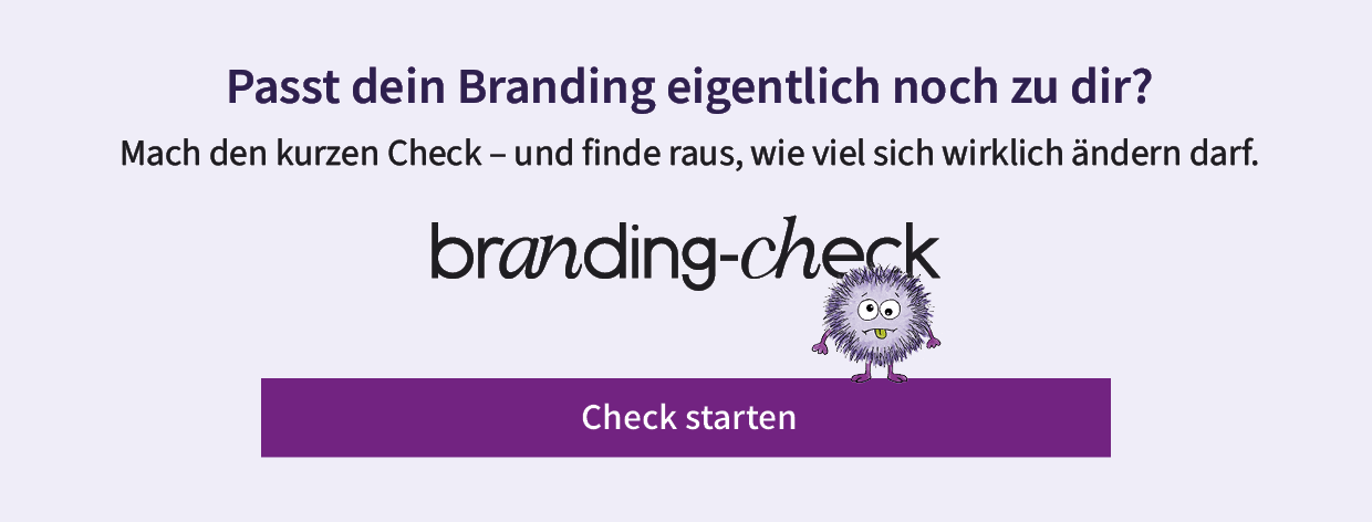 „Schön eigentlich… passt dein Design noch zu dir?“ – visuelle Einladung zu einer ehrlichen Branding-Checkliste
