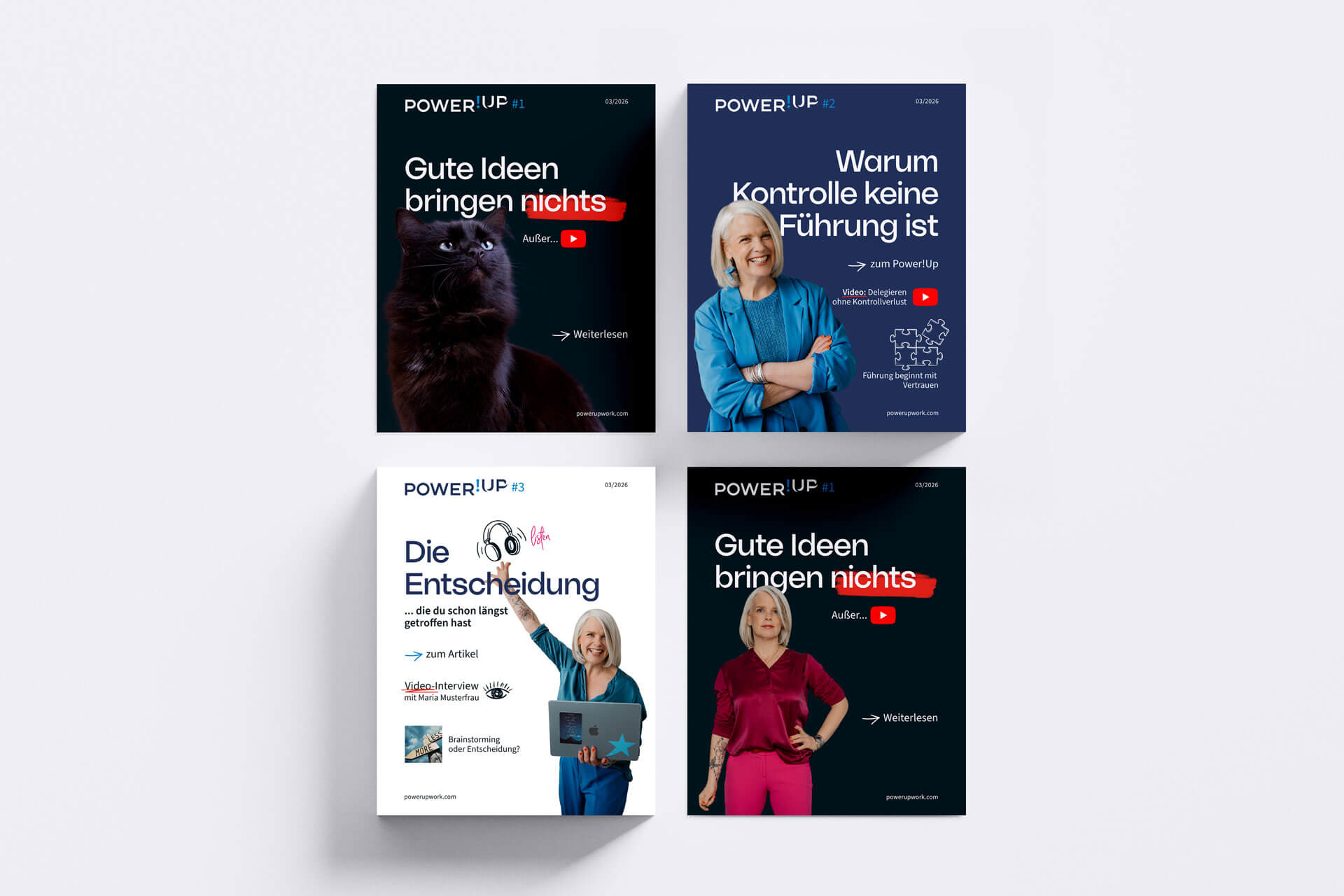 Farbpalette und visuelle Gestaltungselemente des Brand Designs von HeartPowered Business