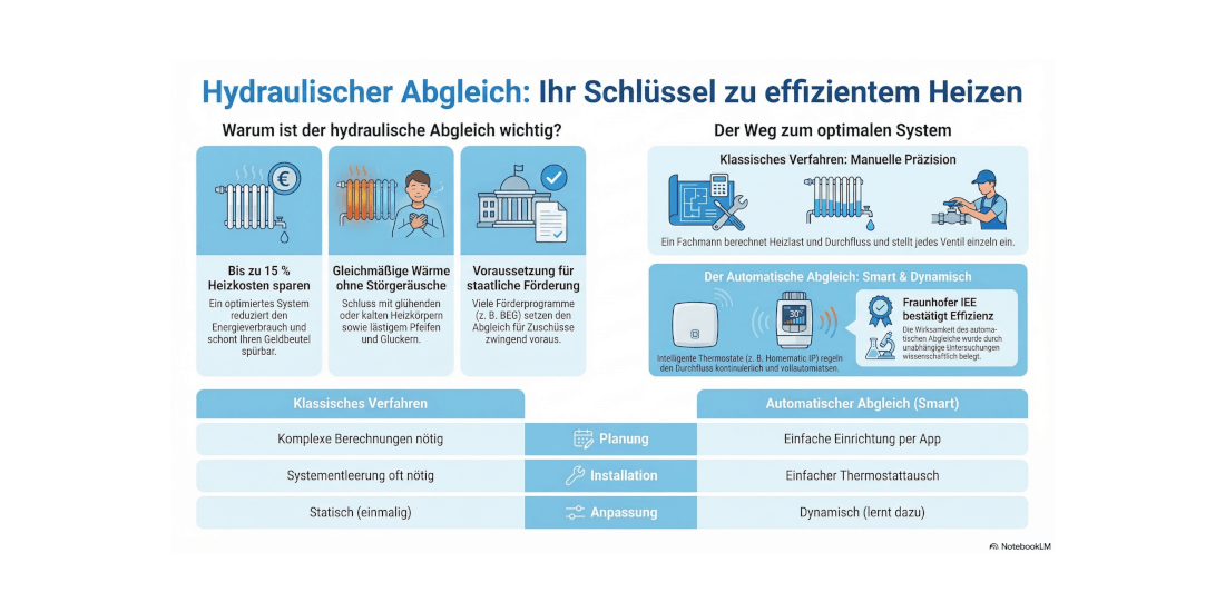 Hydraulischer Abgleich: Warum Ihre Heizung manchmal „eigensinnig“ ist – und was Sie dagegen tun können