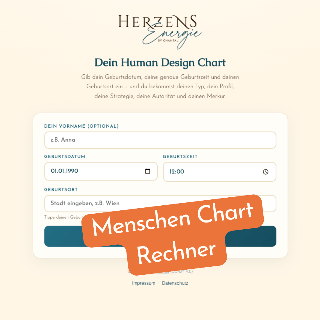 Menschen Chart Rechner
