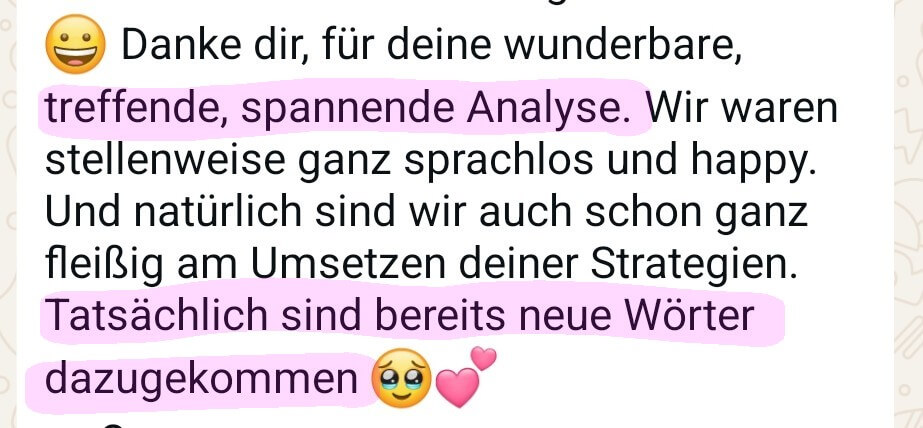 WhatsApp-Nachricht einer Mama