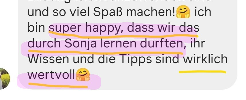 Originalrückmeldung: Wissen, das weiterhilft