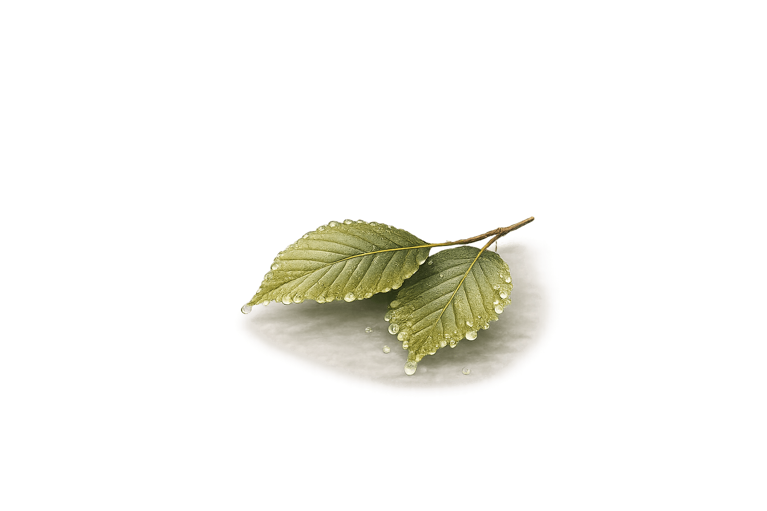 Zwei zusammenhängende Eicheln